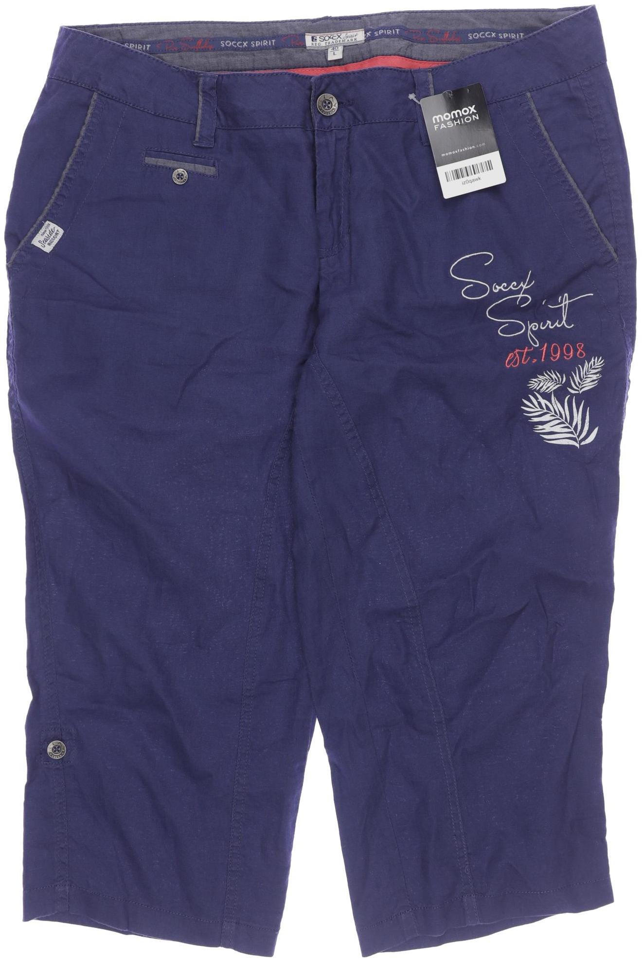 

Soccx Damen Stoffhose, blau, Gr. 40