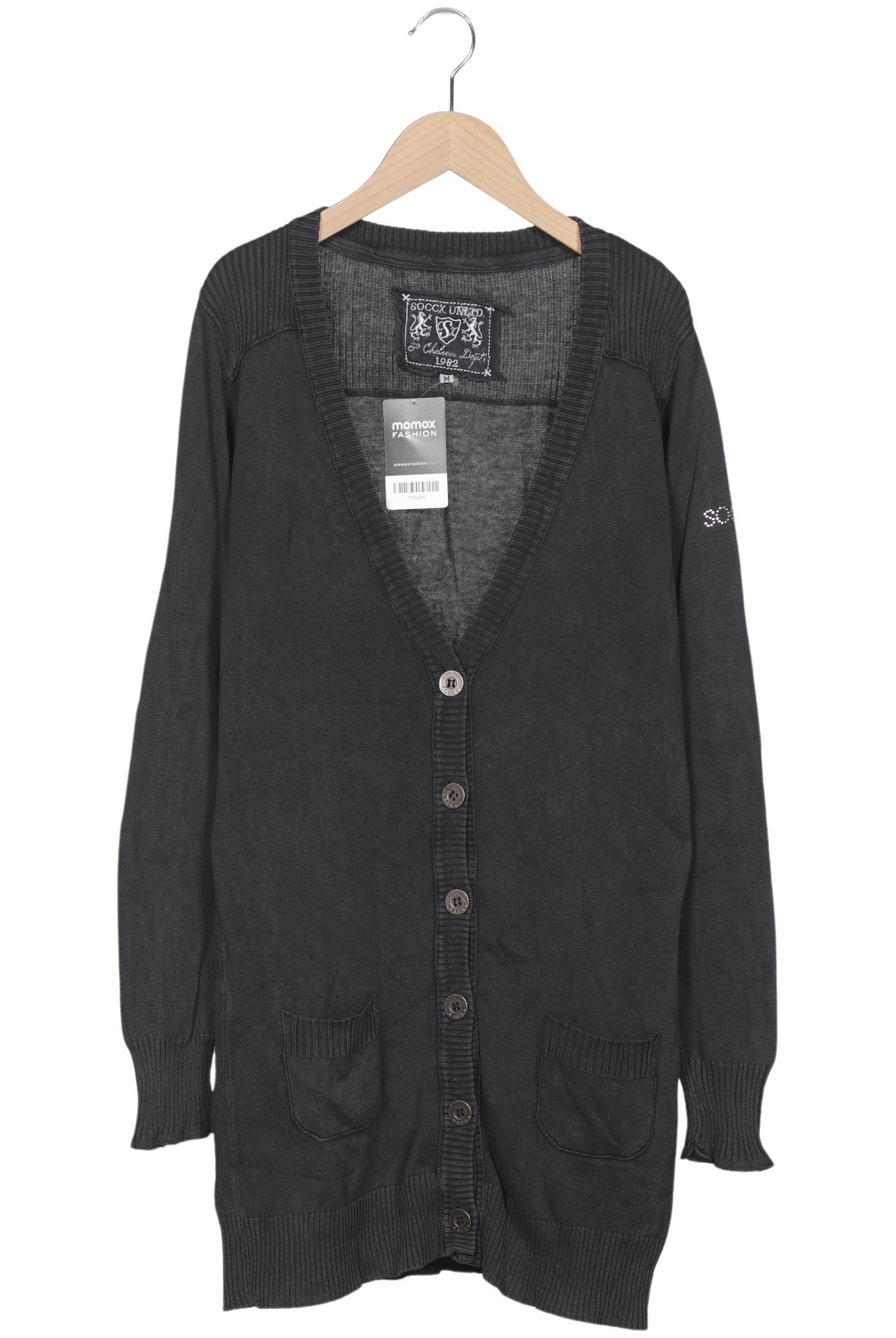 

Soccx Damen Strickjacke, grau, Gr. 38