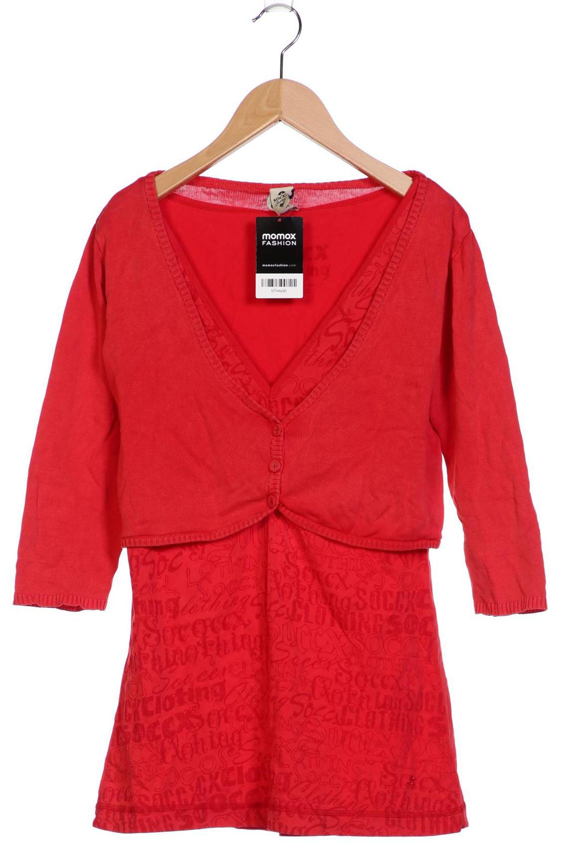 

Soccx Damen Strickjacke, rot, Gr. 42