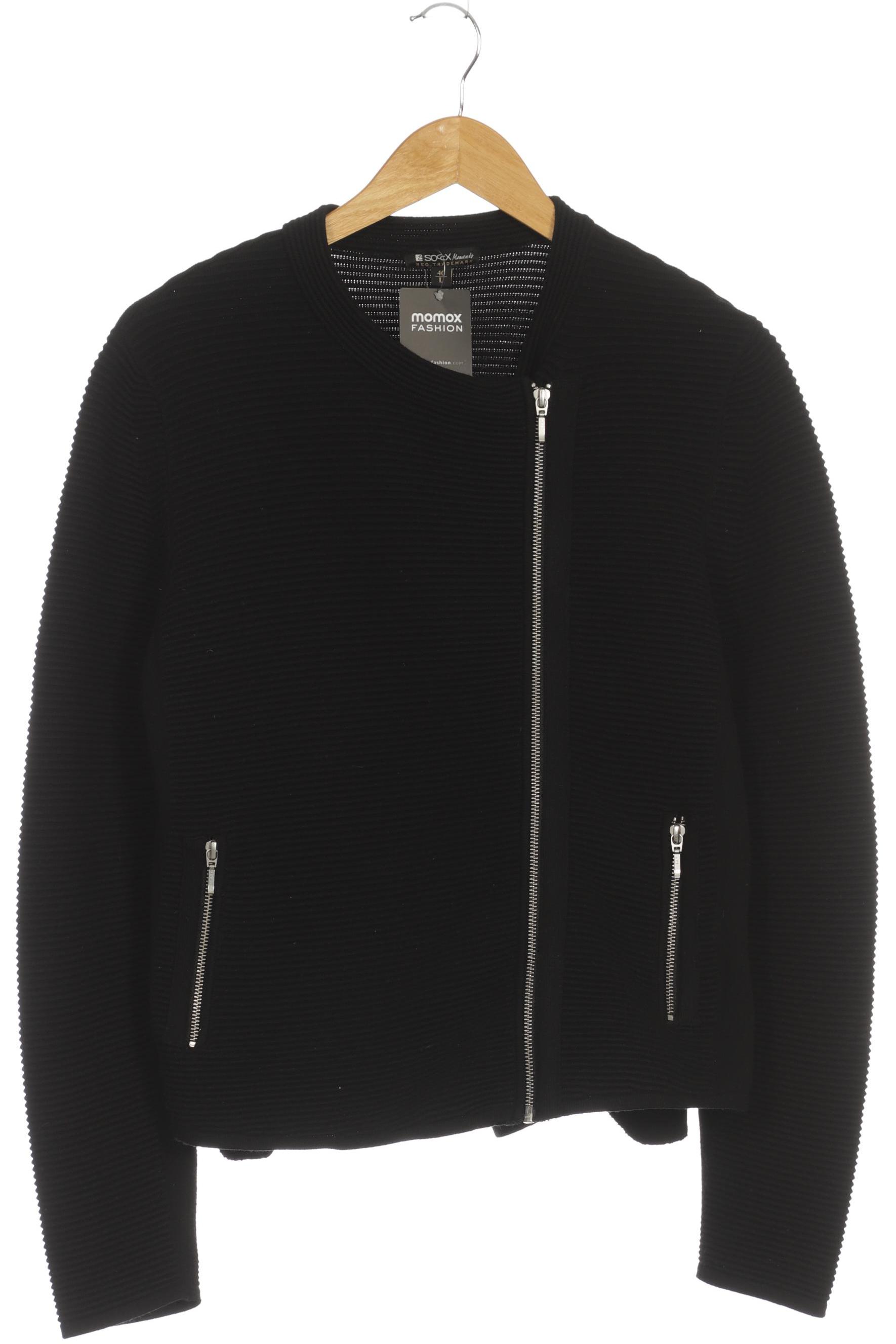 

Soccx Damen Strickjacke, schwarz, Gr. 40