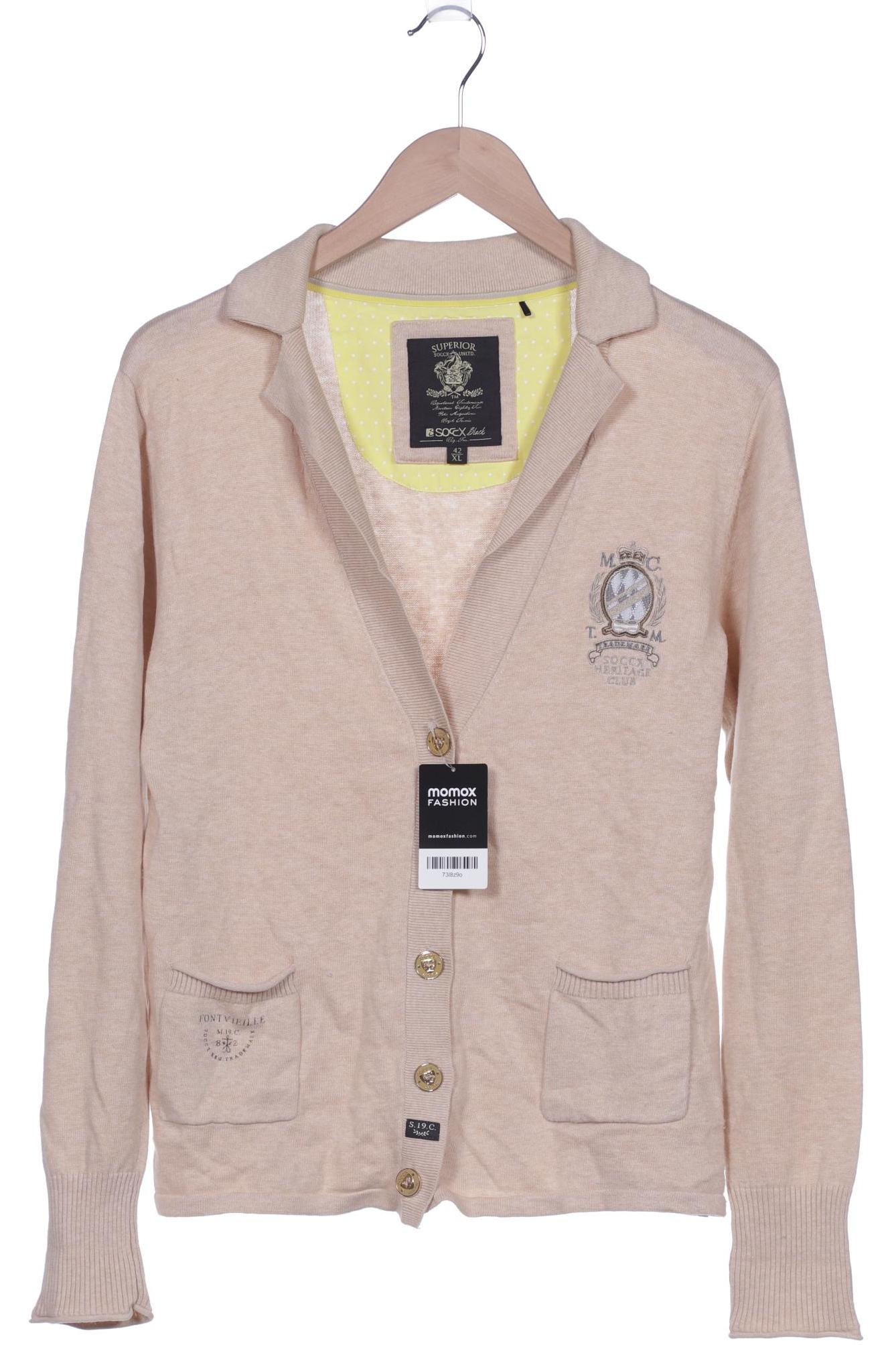 

SOCCX Damen Strickjacke, beige