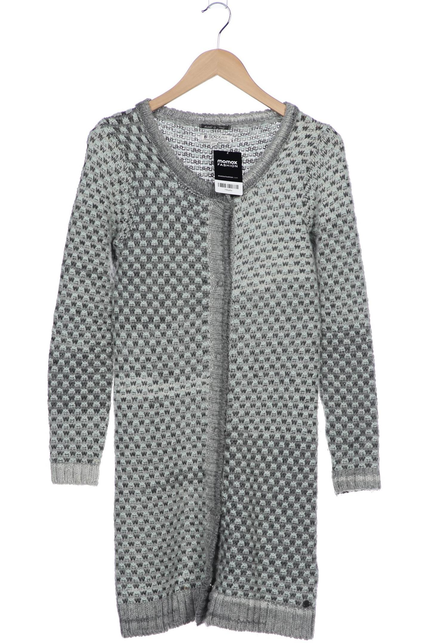 

Soccx Damen Strickjacke, hellgrün, Gr. 34