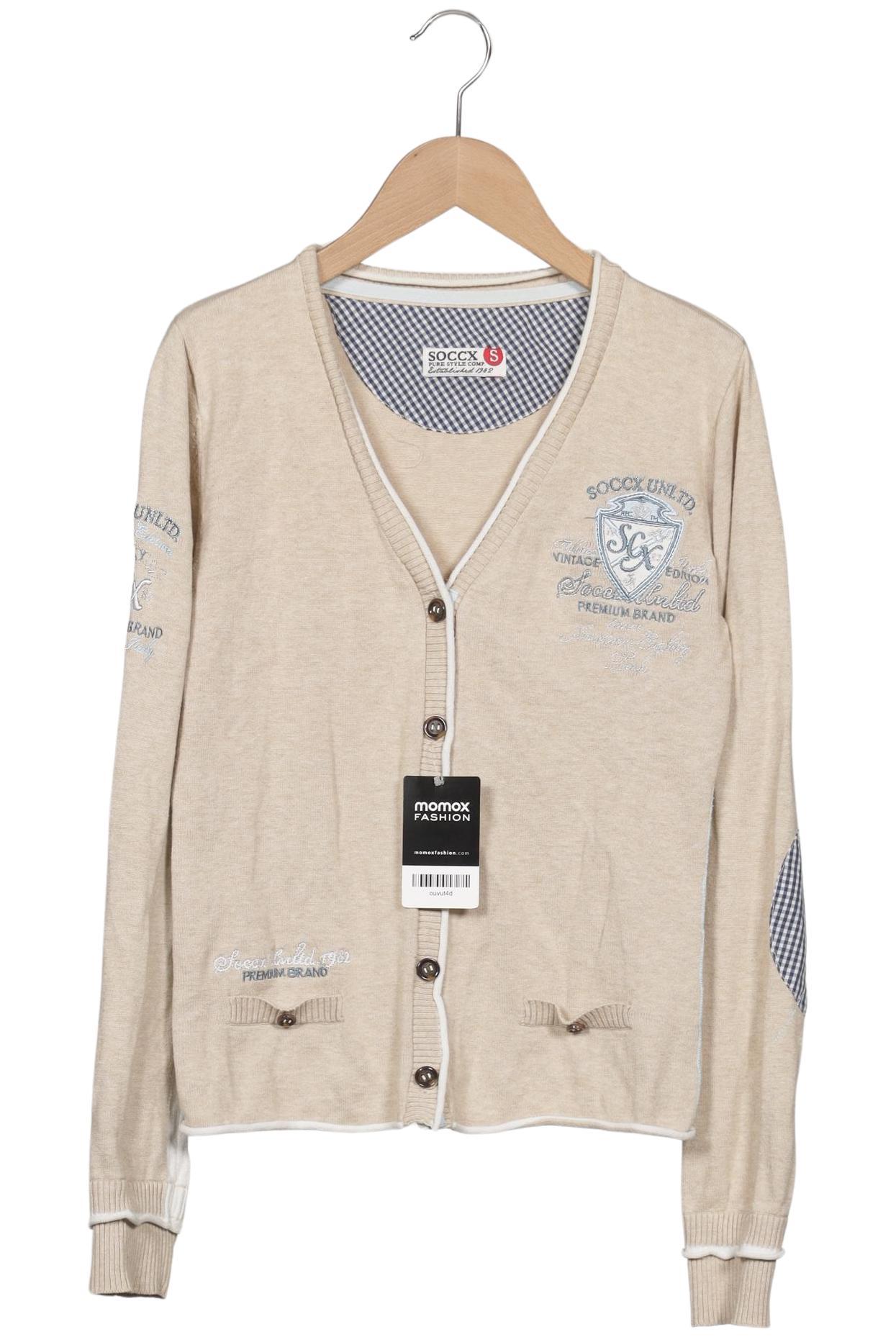 

Soccx Damen Strickjacke, beige, Gr. 36