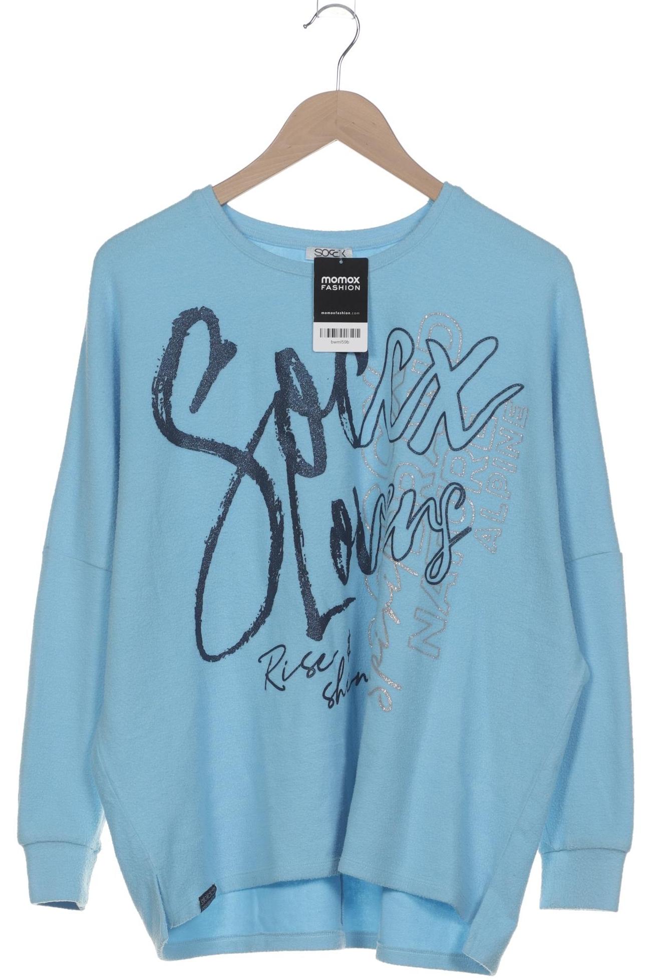 

Soccx Damen Sweatshirt, blau, Gr. 46