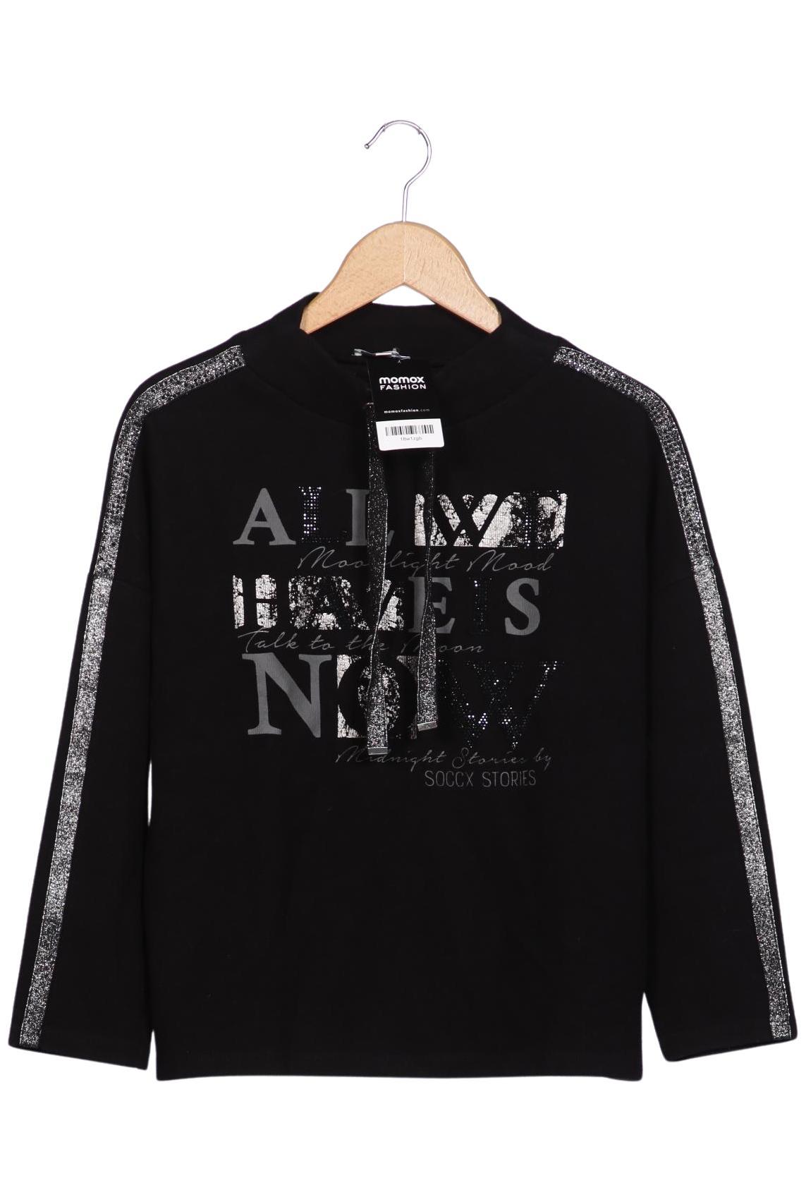 

Soccx Damen Sweatshirt, schwarz, Gr. 38