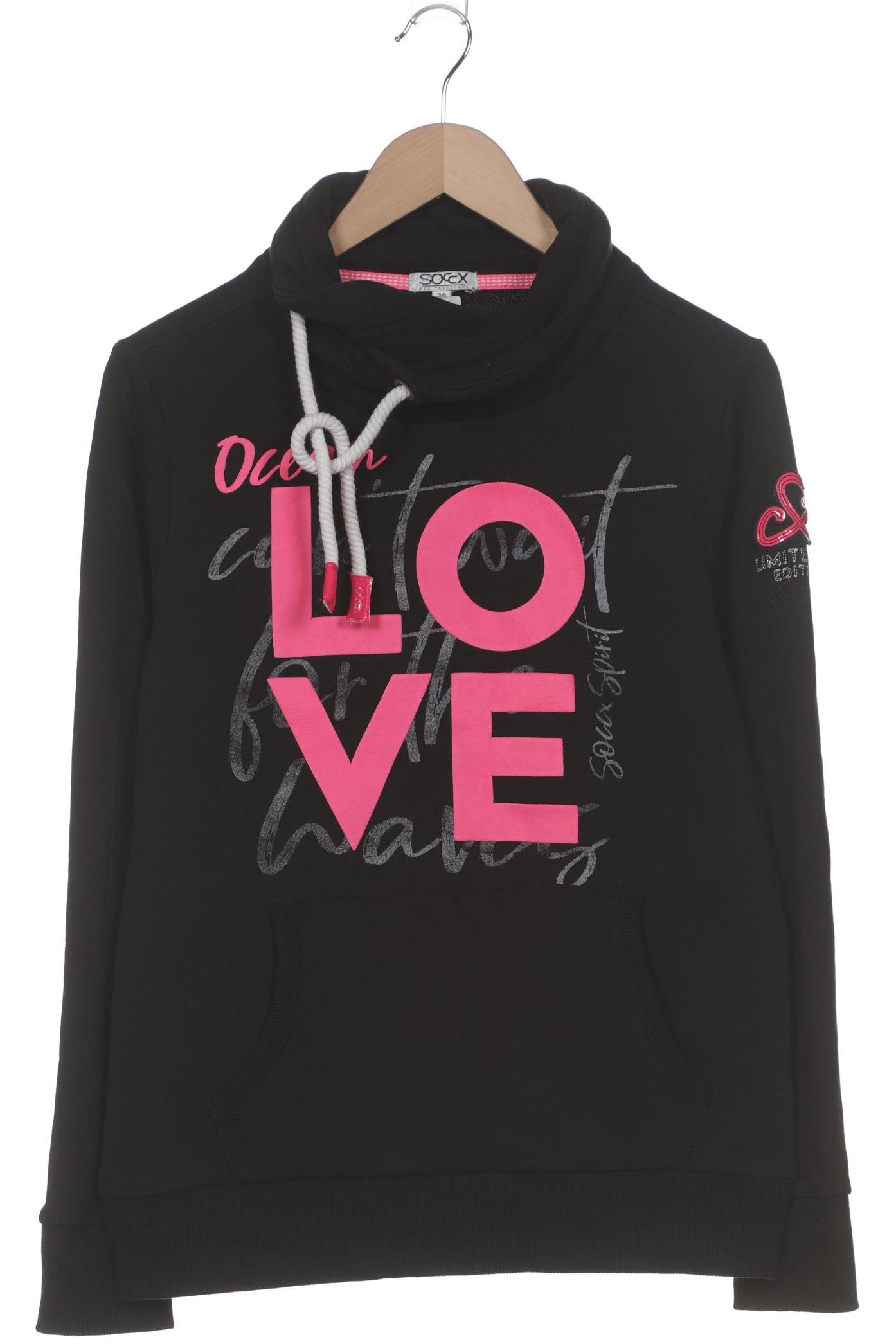 

Soccx Damen Sweatshirt, schwarz, Gr. 38