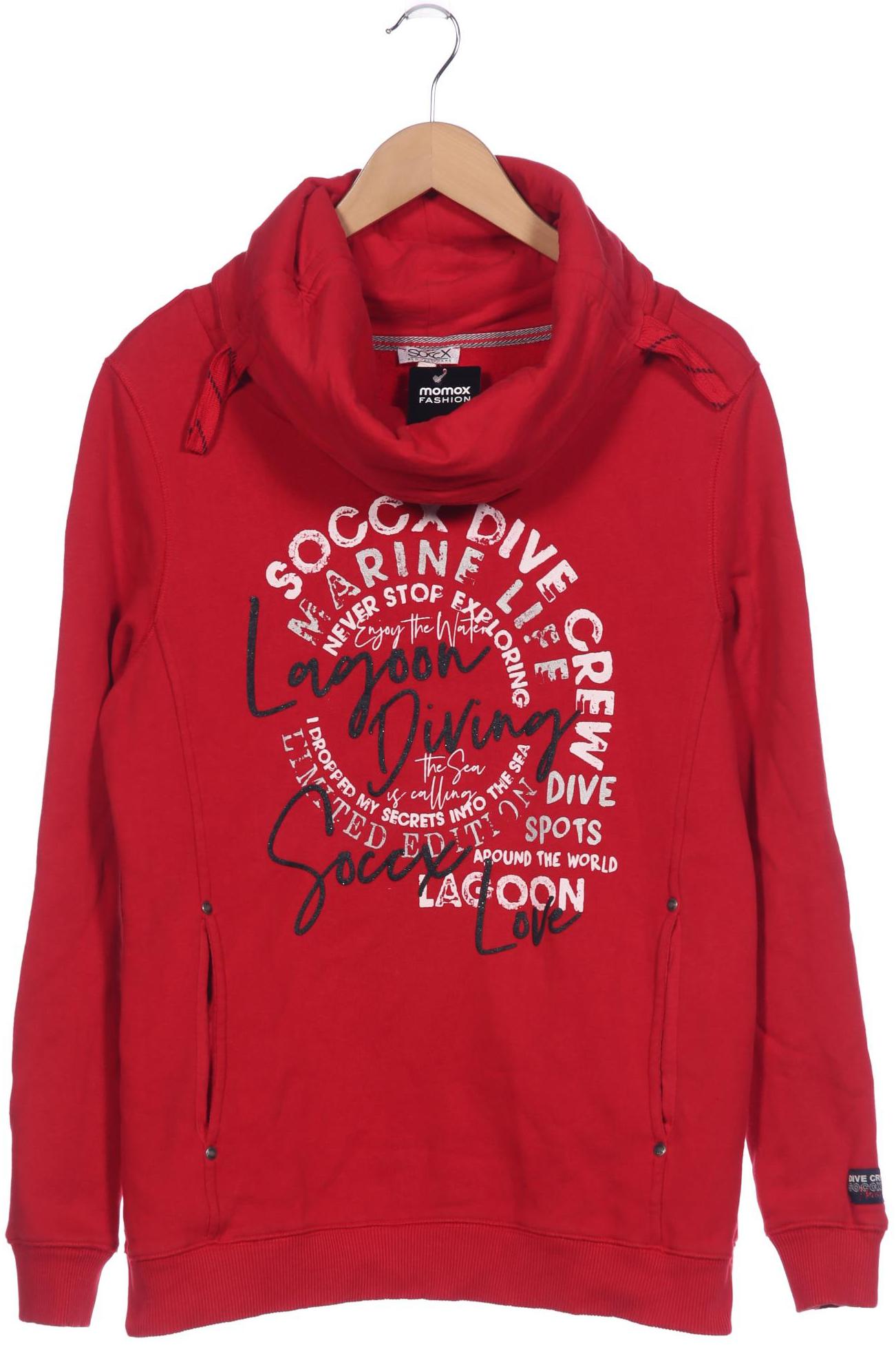 

Soccx Damen Sweatshirt, rot, Gr. 40