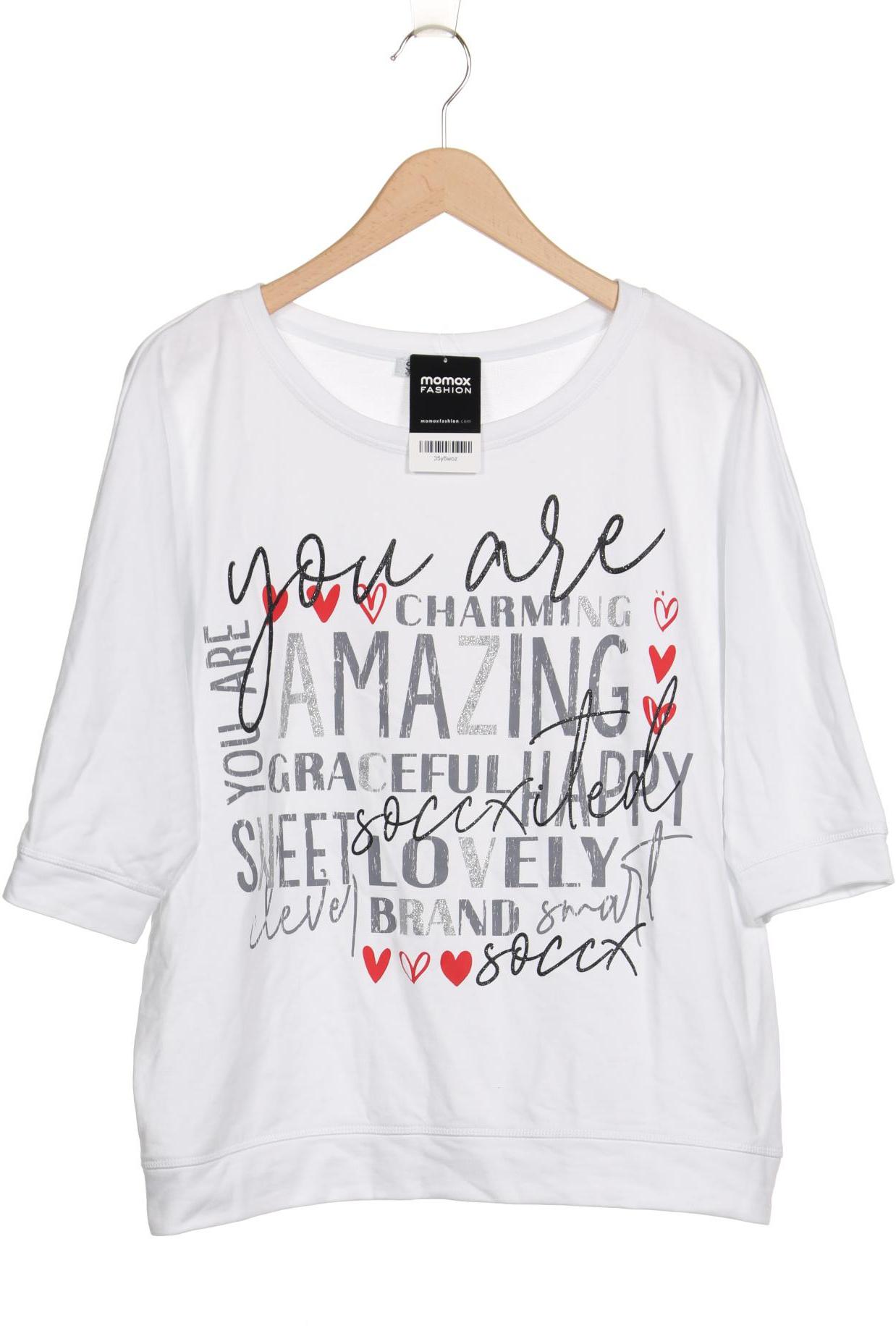 

Soccx Damen Sweatshirt, weiß, Gr. 38