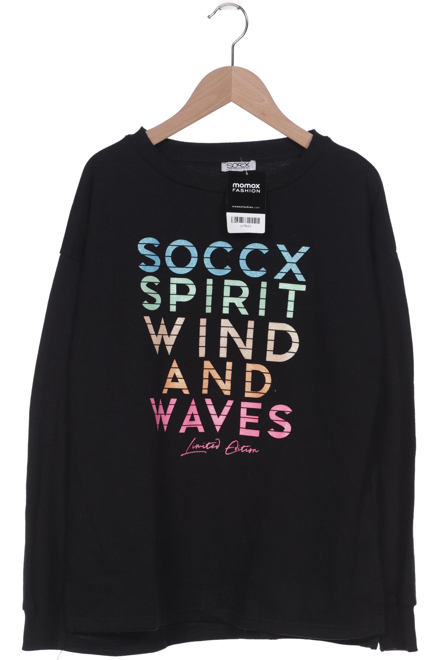 

SOCCX Damen Sweatshirt, schwarz