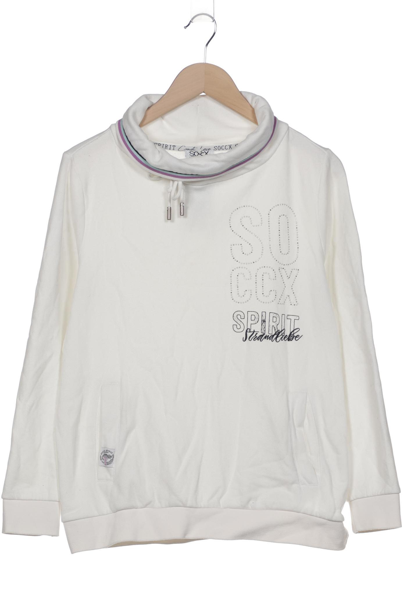 

Soccx Damen Sweatshirt, weiß, Gr. 38