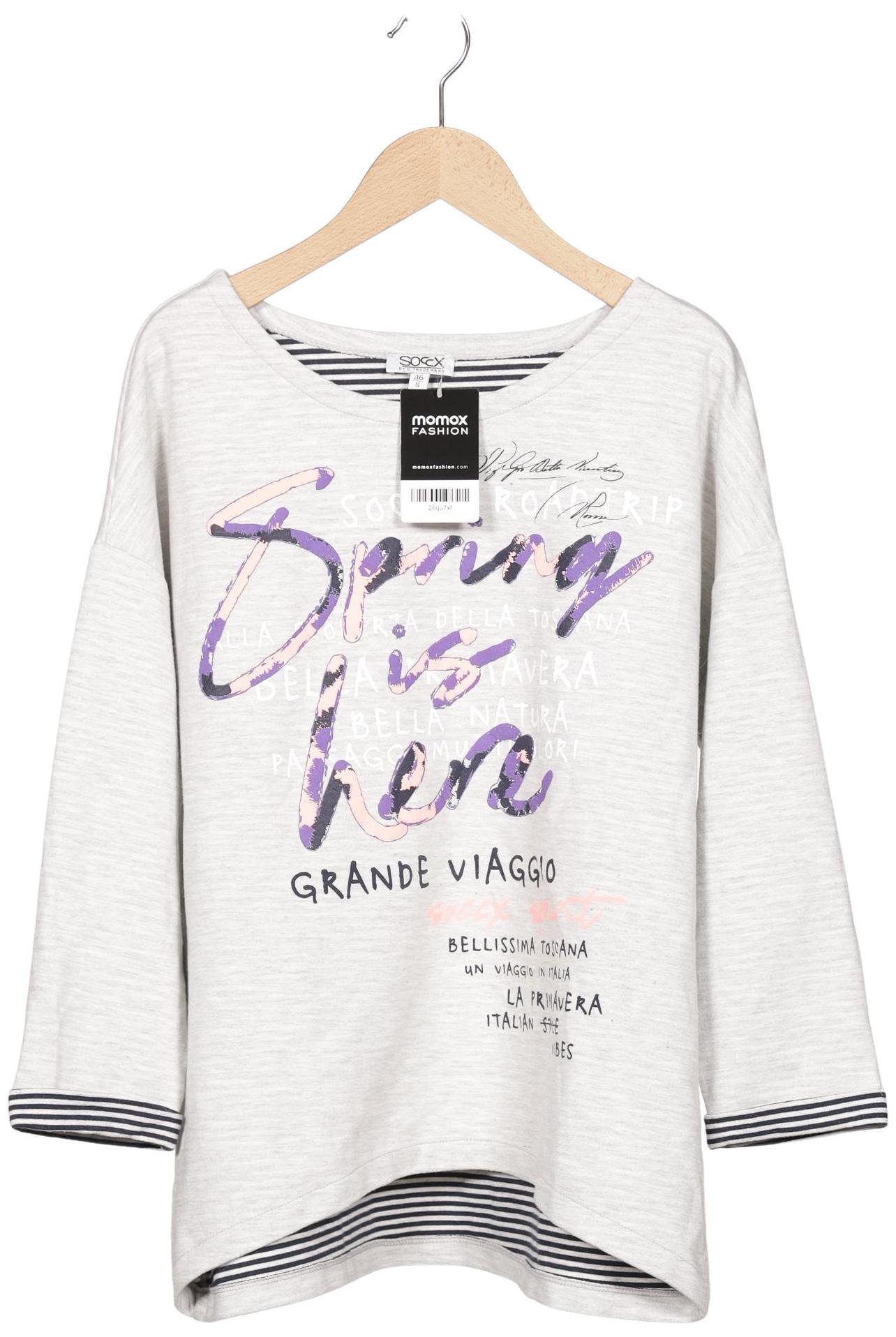 

Soccx Damen Sweatshirt, grau, Gr. 36