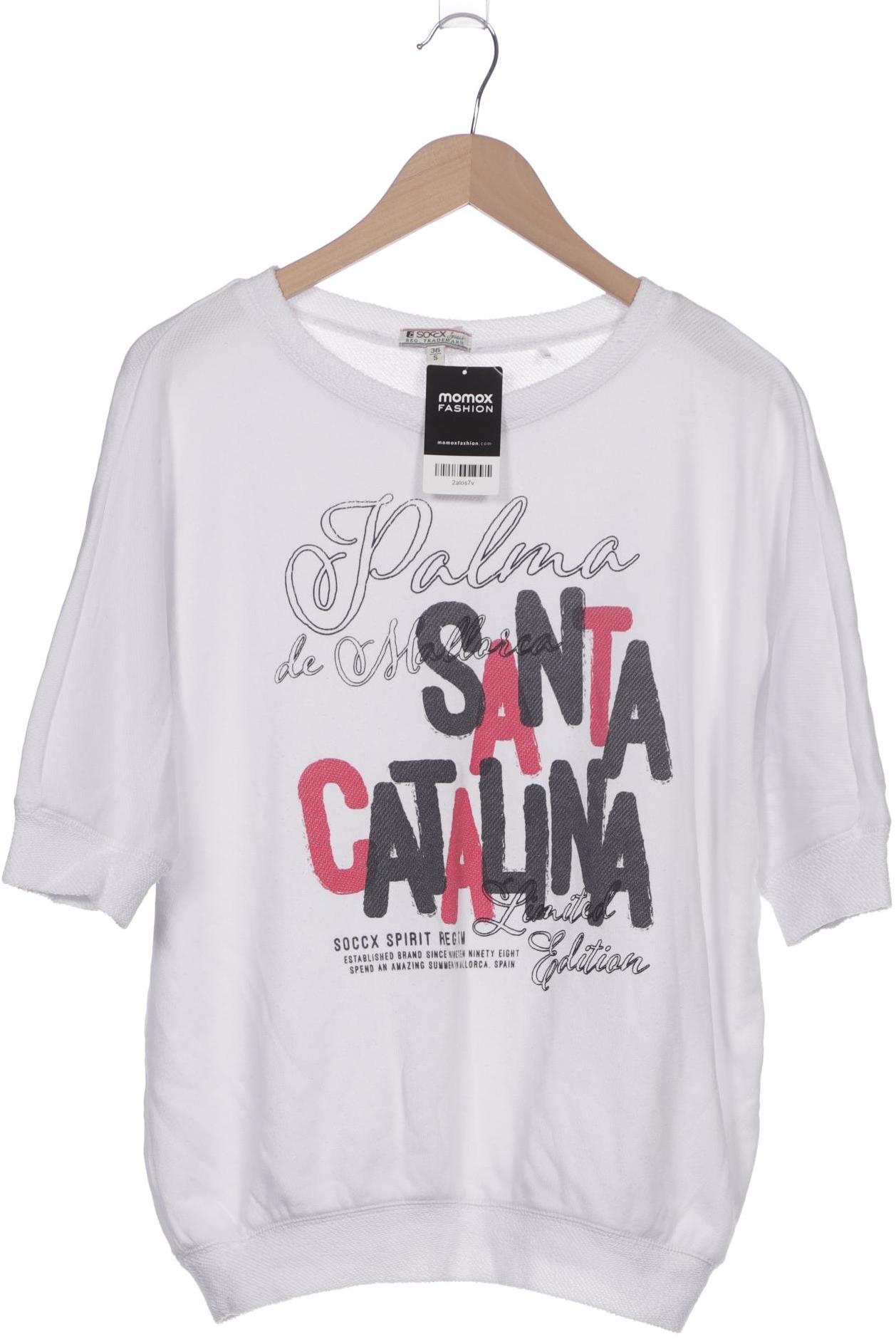 

Soccx Damen Sweatshirt, weiß, Gr. 36