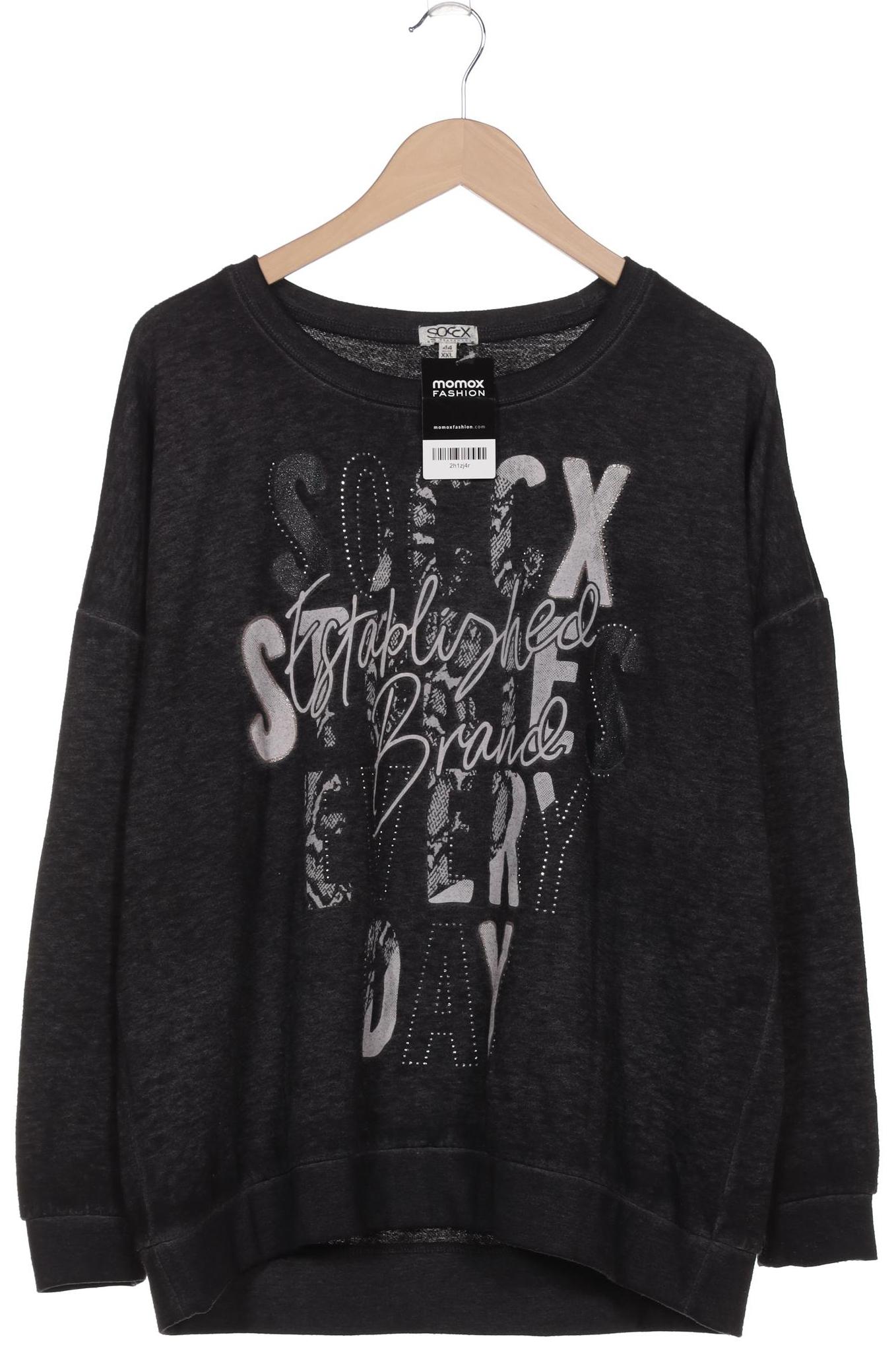 

Soccx Damen Sweatshirt, schwarz, Gr. 44