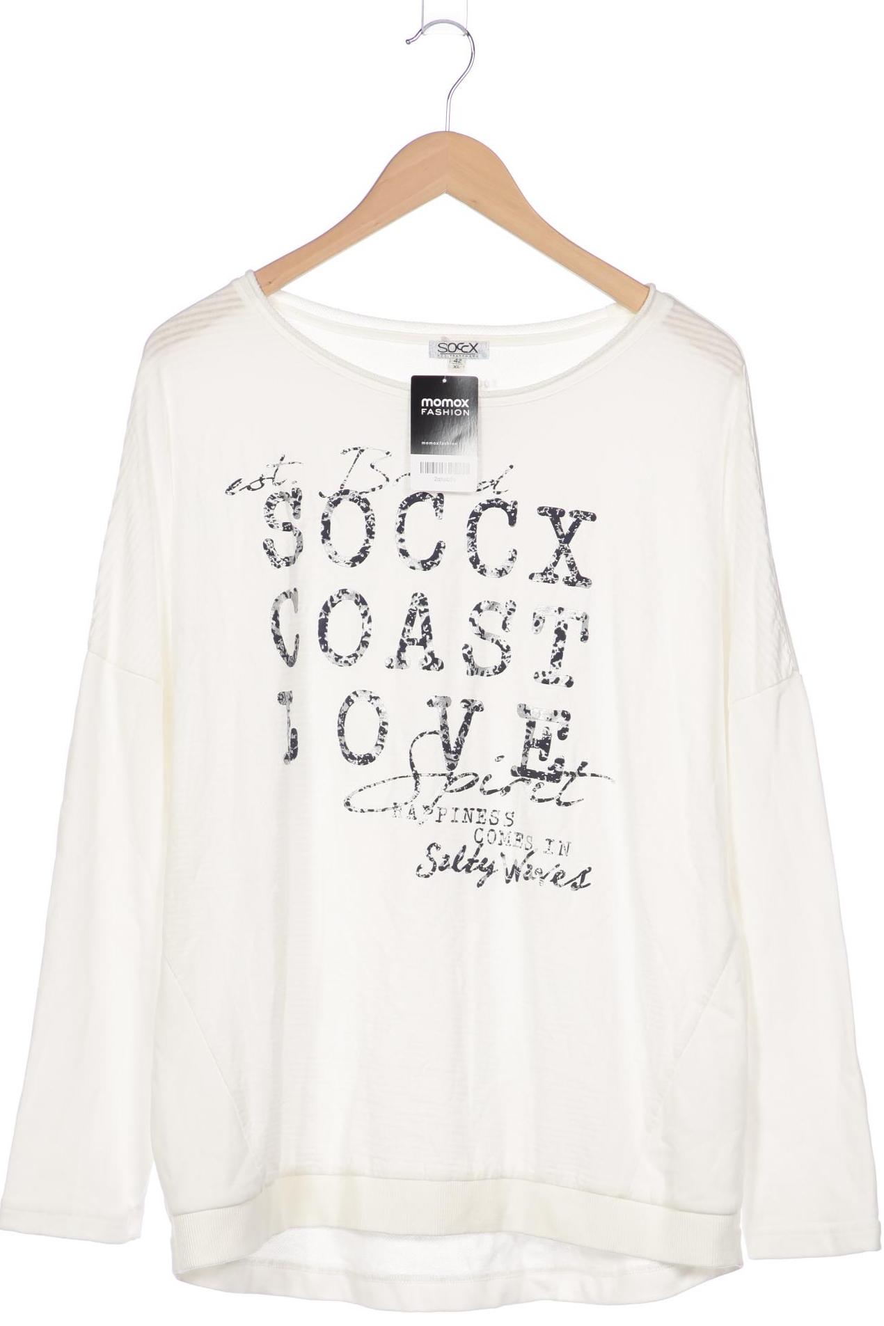 

Soccx Damen Sweatshirt, weiß, Gr. 42