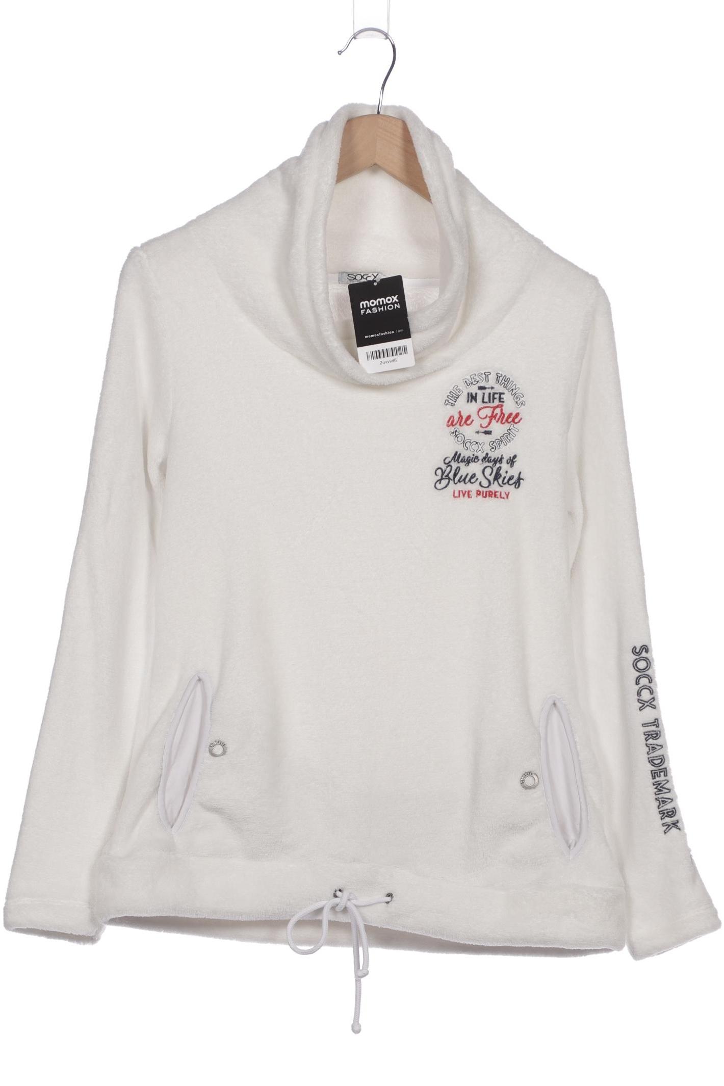 

Soccx Damen Sweatshirt, weiß, Gr. 38