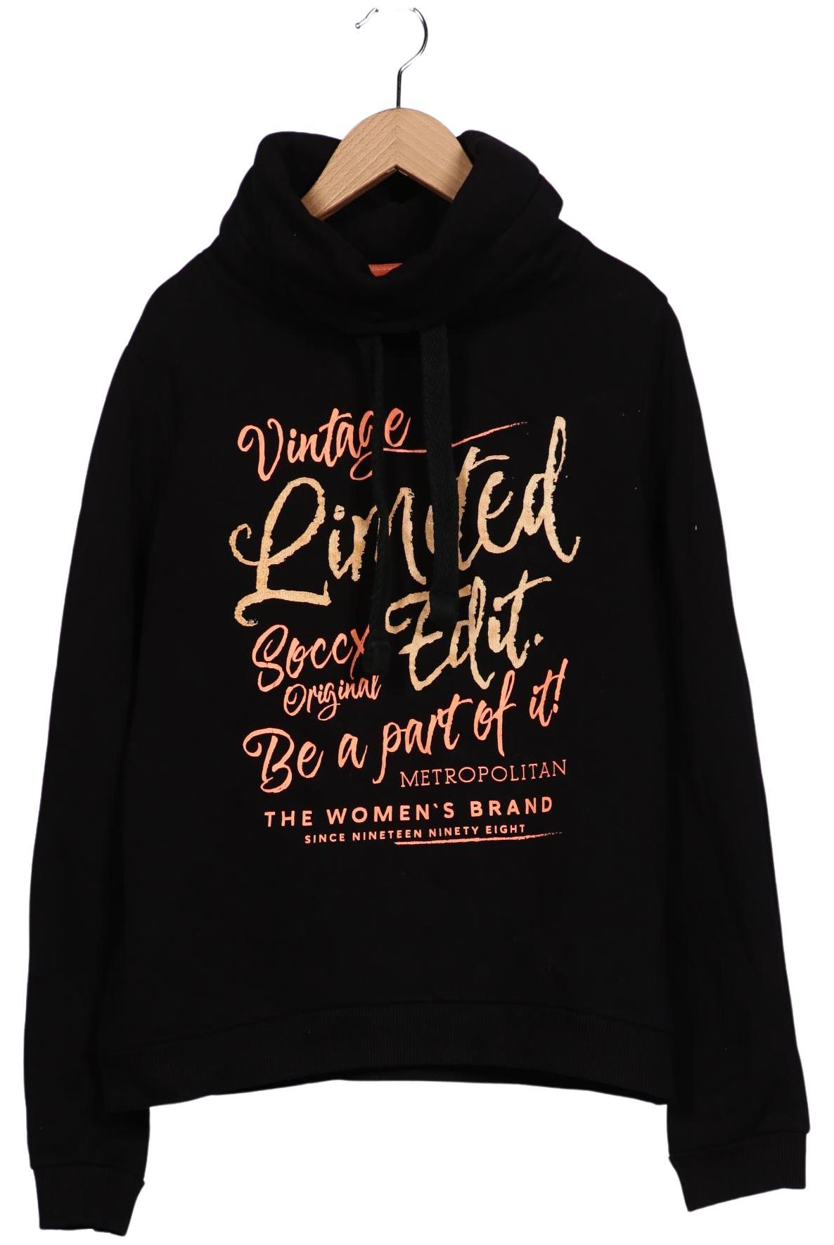

Soccx Damen Sweatshirt, schwarz, Gr. 38