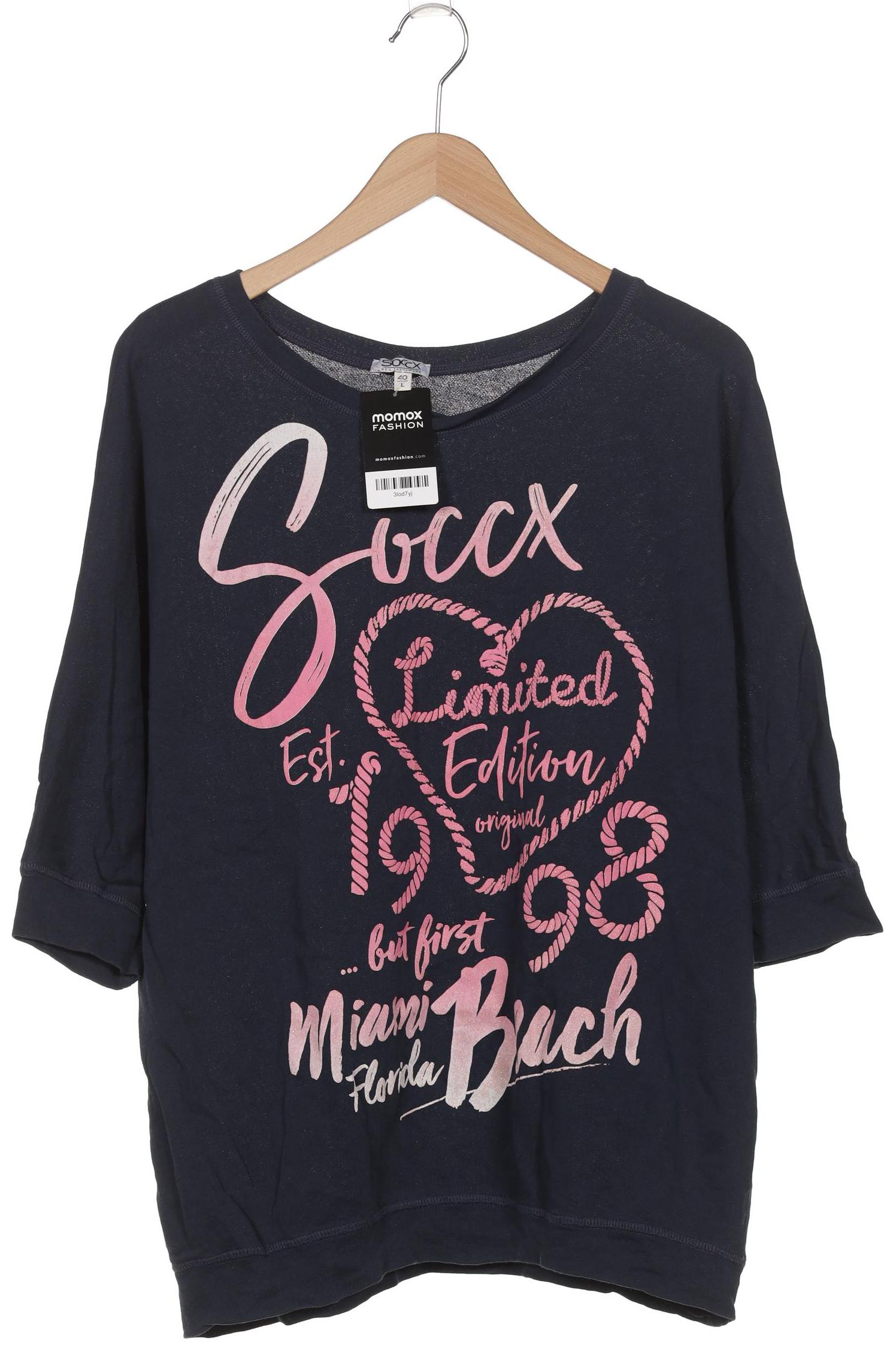 

Soccx Damen Sweatshirt, marineblau, Gr. 40