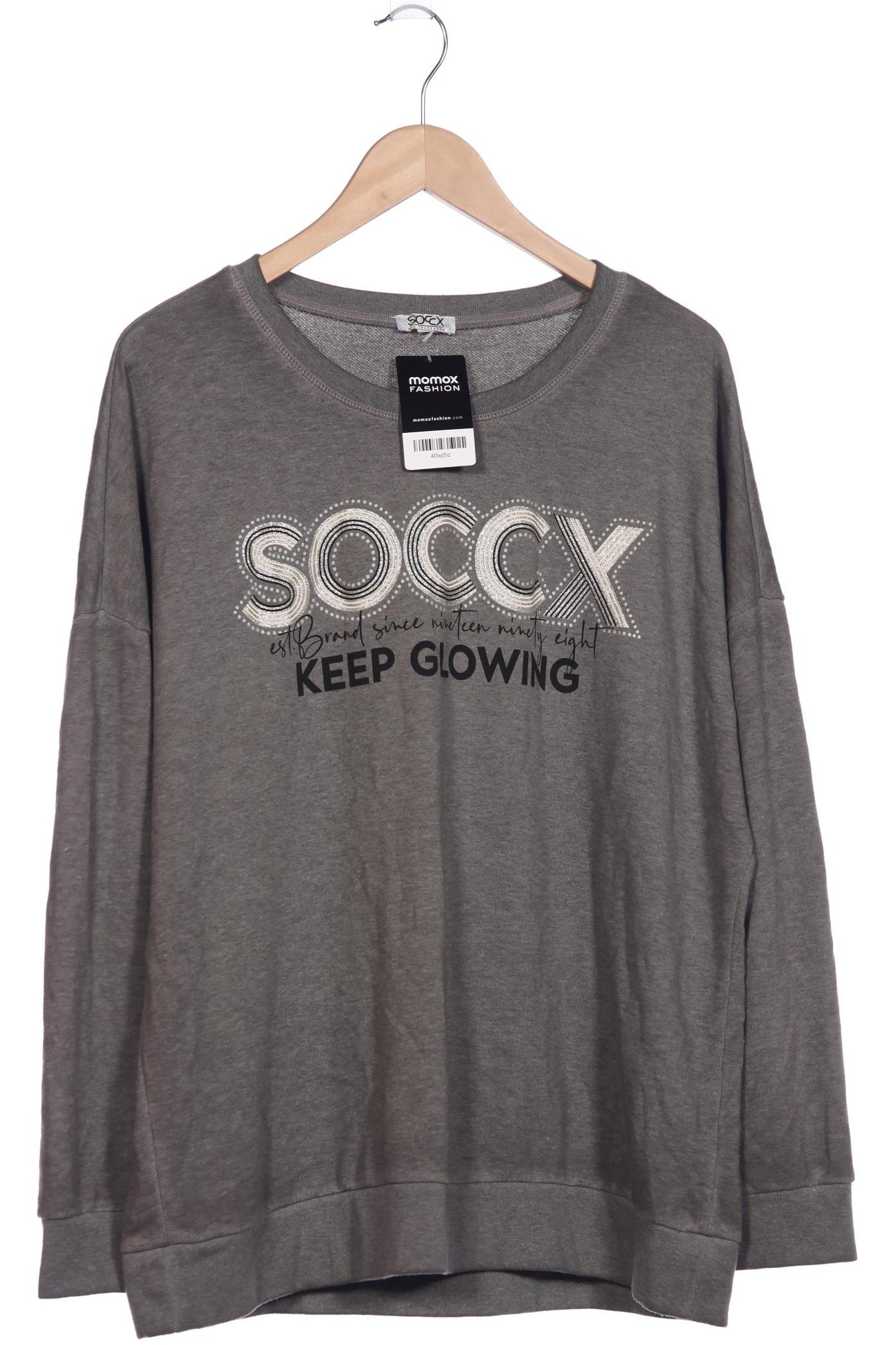 

Soccx Damen Sweatshirt, grau, Gr. 48