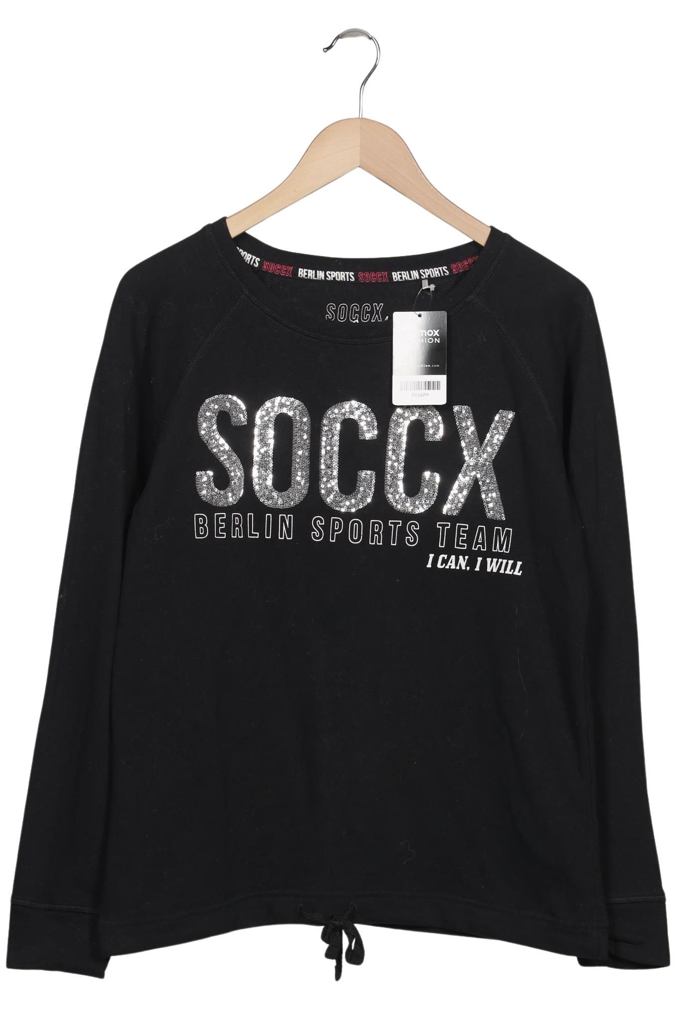 

Soccx Damen Sweatshirt, schwarz, Gr. 38