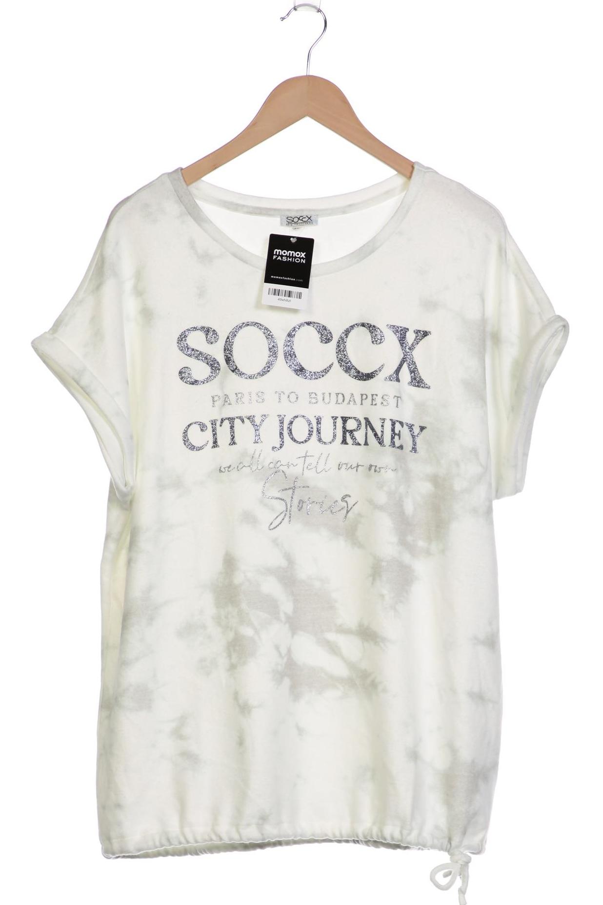 

Soccx Damen Sweatshirt, weiß, Gr. 48