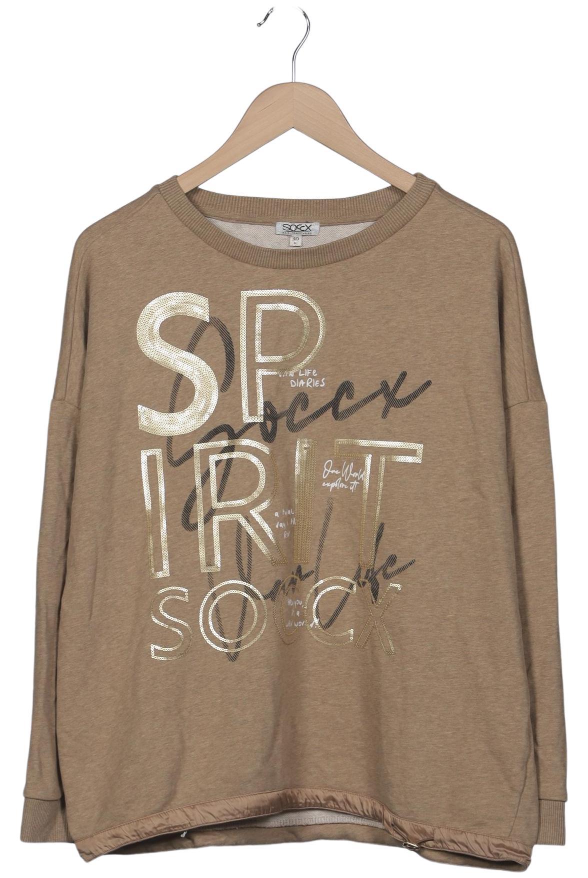 

Soccx Damen Sweatshirt, beige, Gr. 40