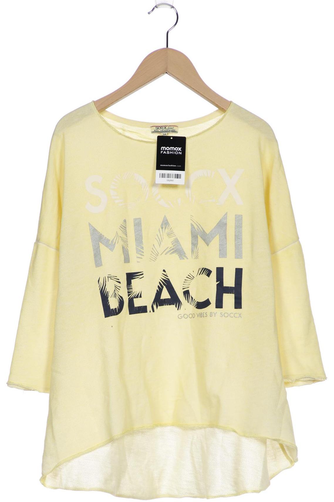 

SOCCX Damen Sweatshirt, gelb