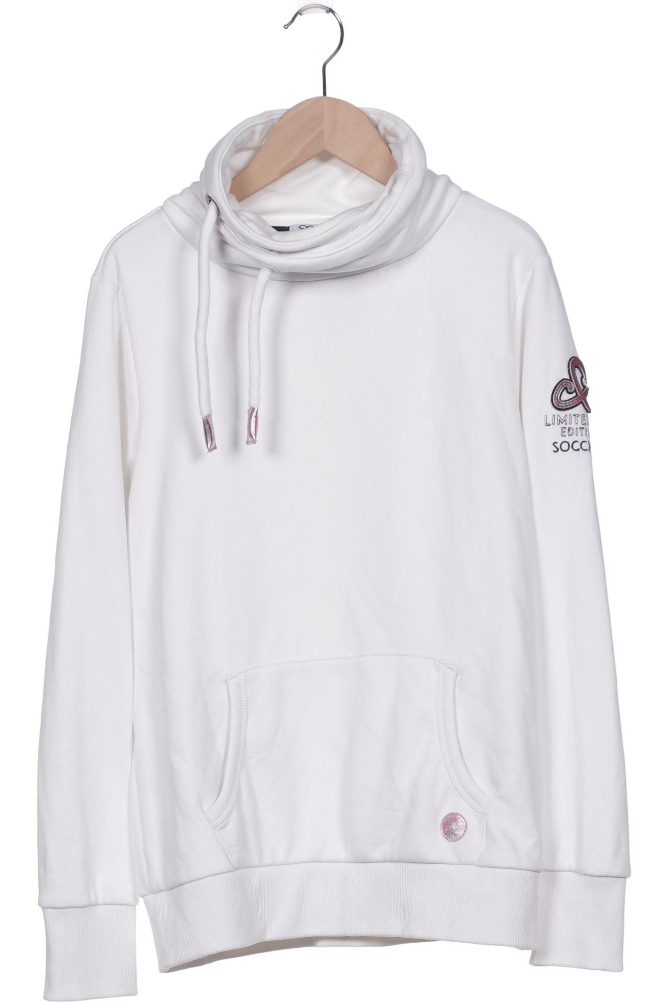 

Soccx Damen Sweatshirt, weiß, Gr. 38