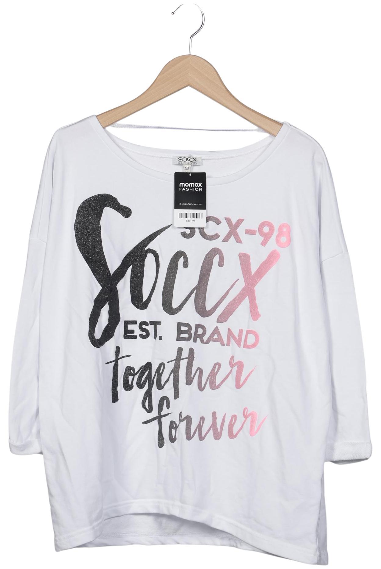 

Soccx Damen Sweatshirt, weiß, Gr. 40