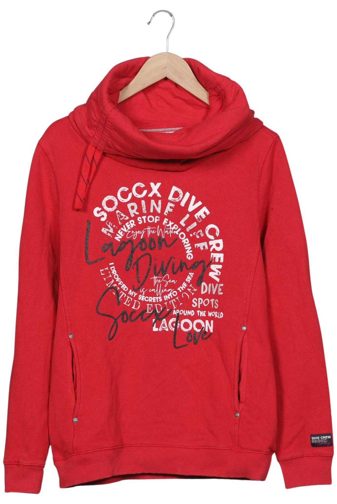 

Soccx Damen Sweatshirt, rot, Gr. 40