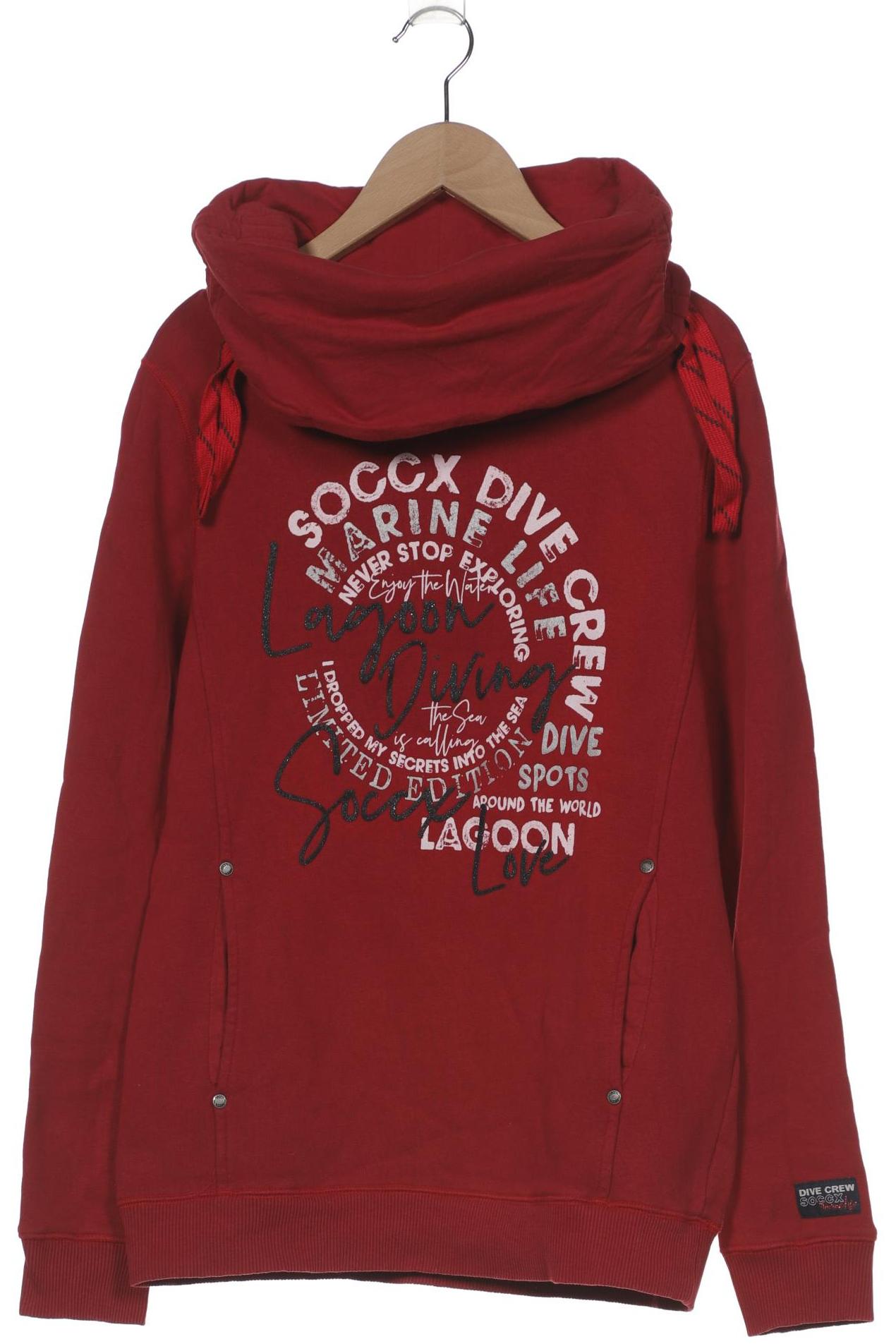 

Soccx Damen Sweatshirt, rot, Gr. 36