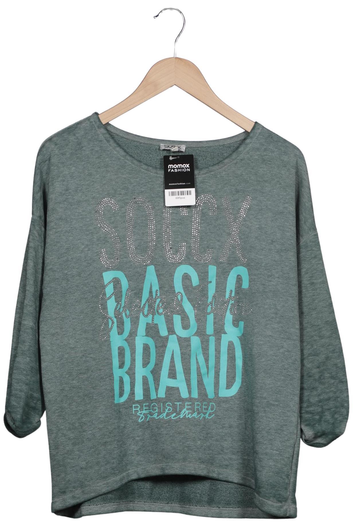 

Soccx Damen Sweatshirt, grün, Gr. 40
