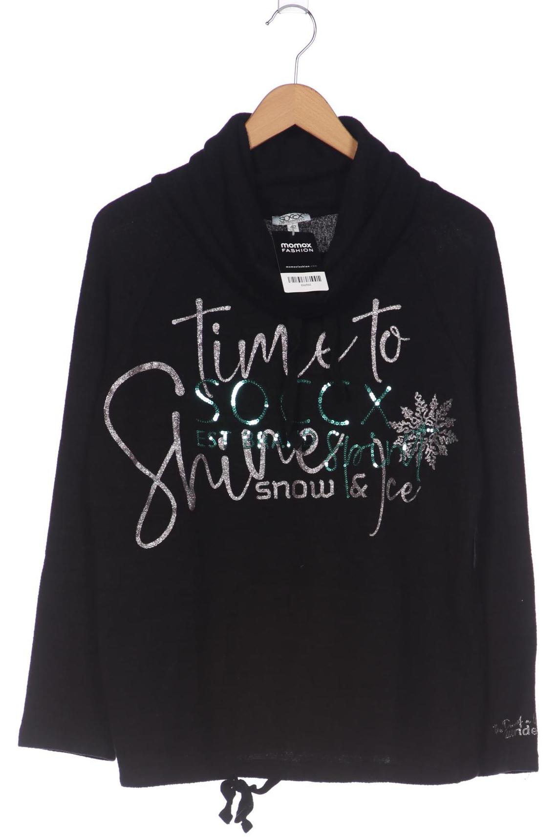 

Soccx Damen Sweatshirt, schwarz, Gr. 40