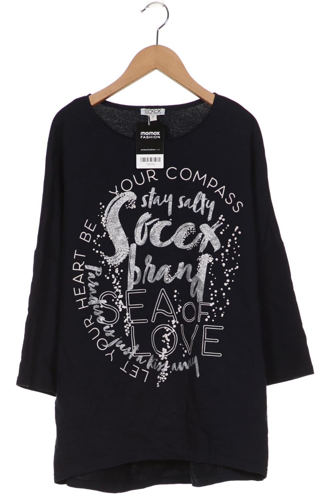

SOCCX Damen Sweatshirt, marineblau