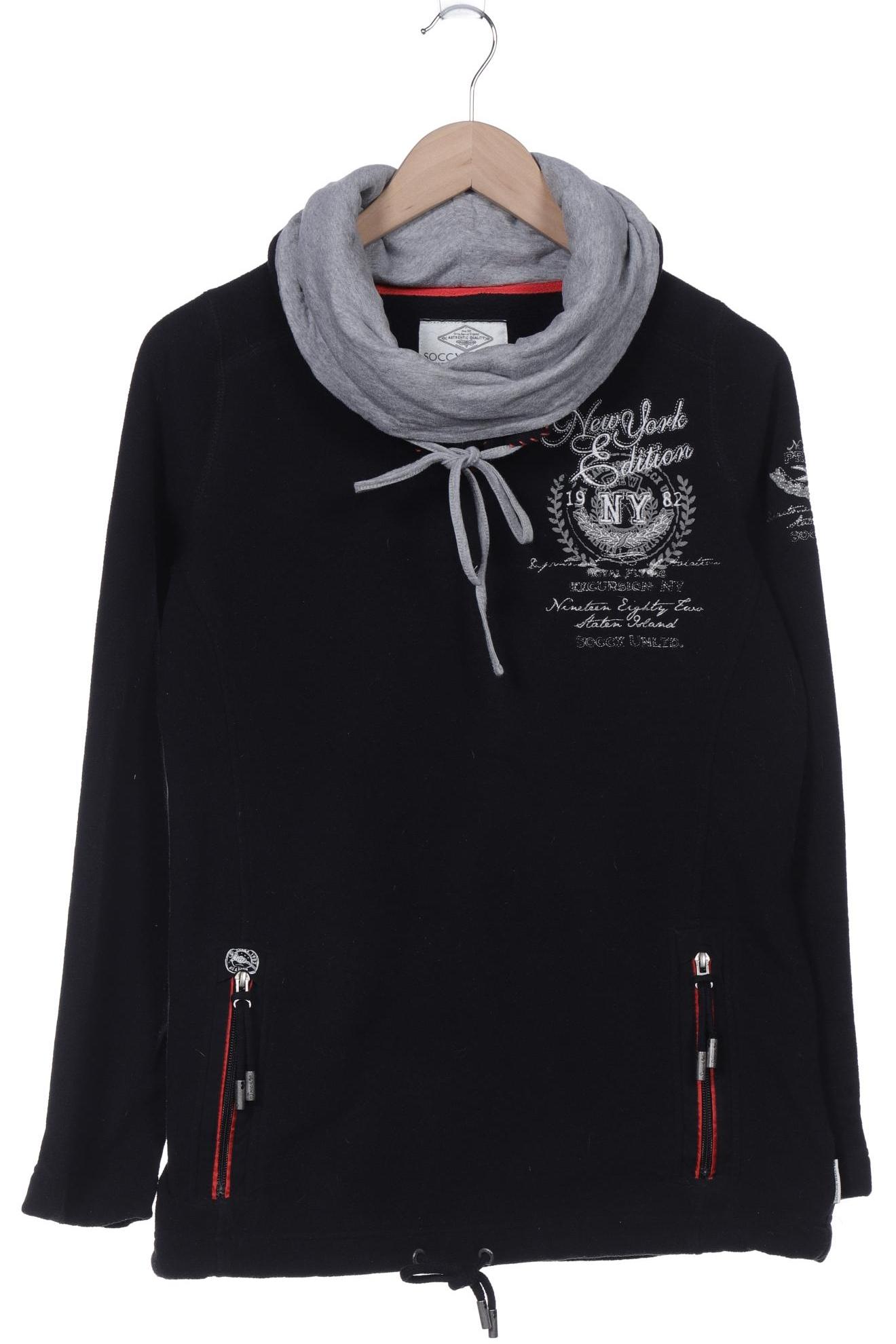 

Soccx Damen Sweatshirt, schwarz, Gr. 42