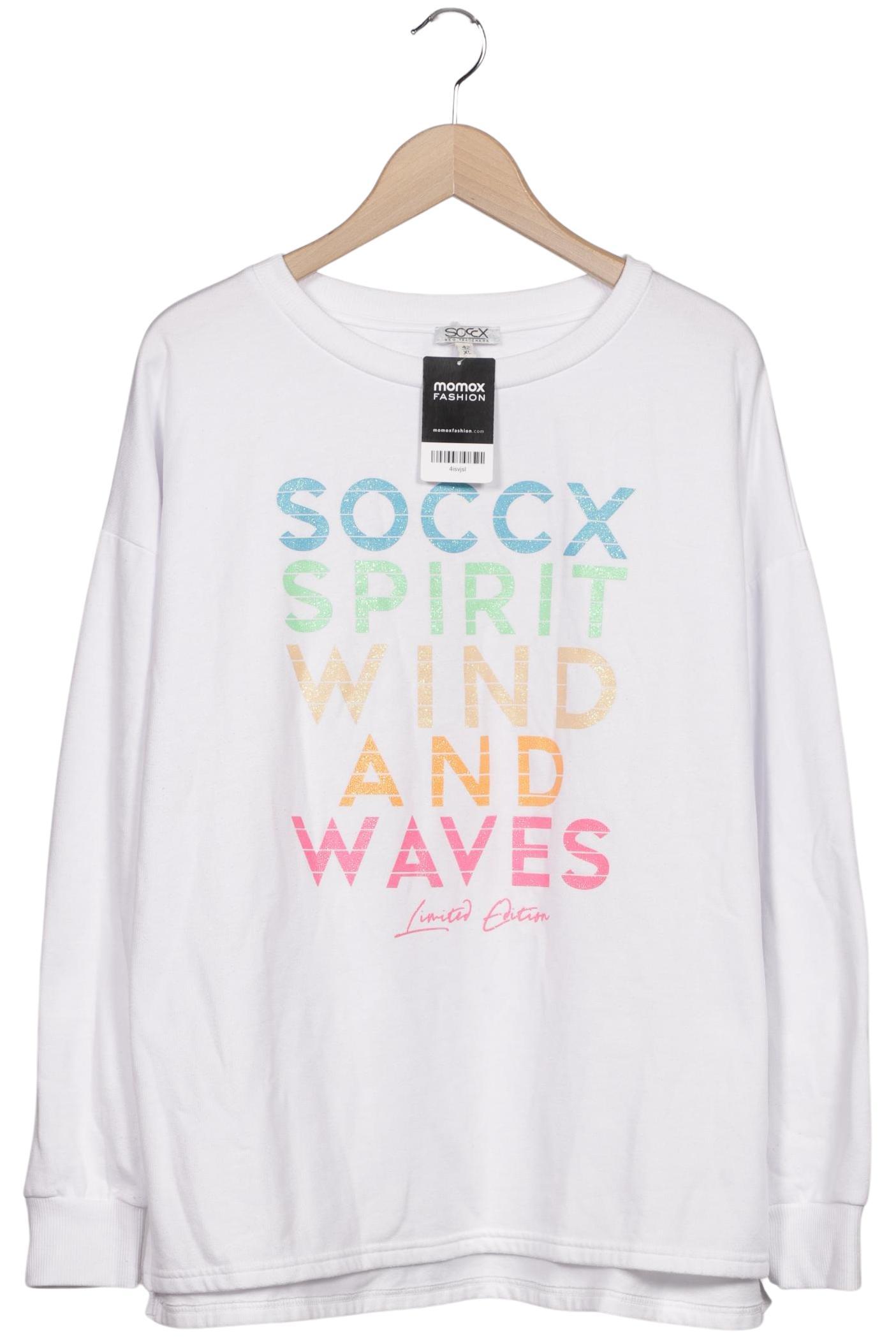 

Soccx Damen Sweatshirt, weiß, Gr. 42
