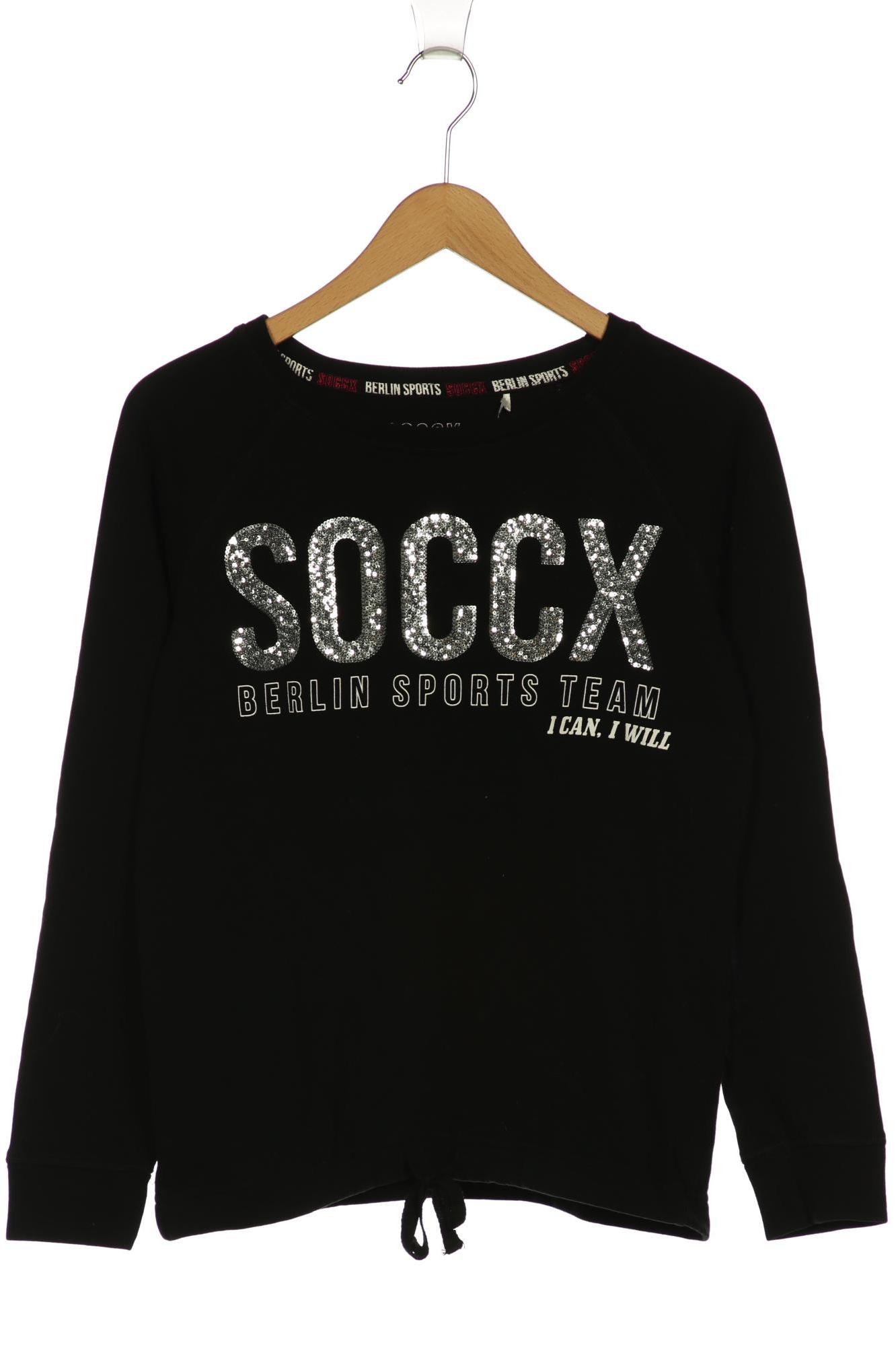 

SOCCX Damen Sweatshirt, schwarz