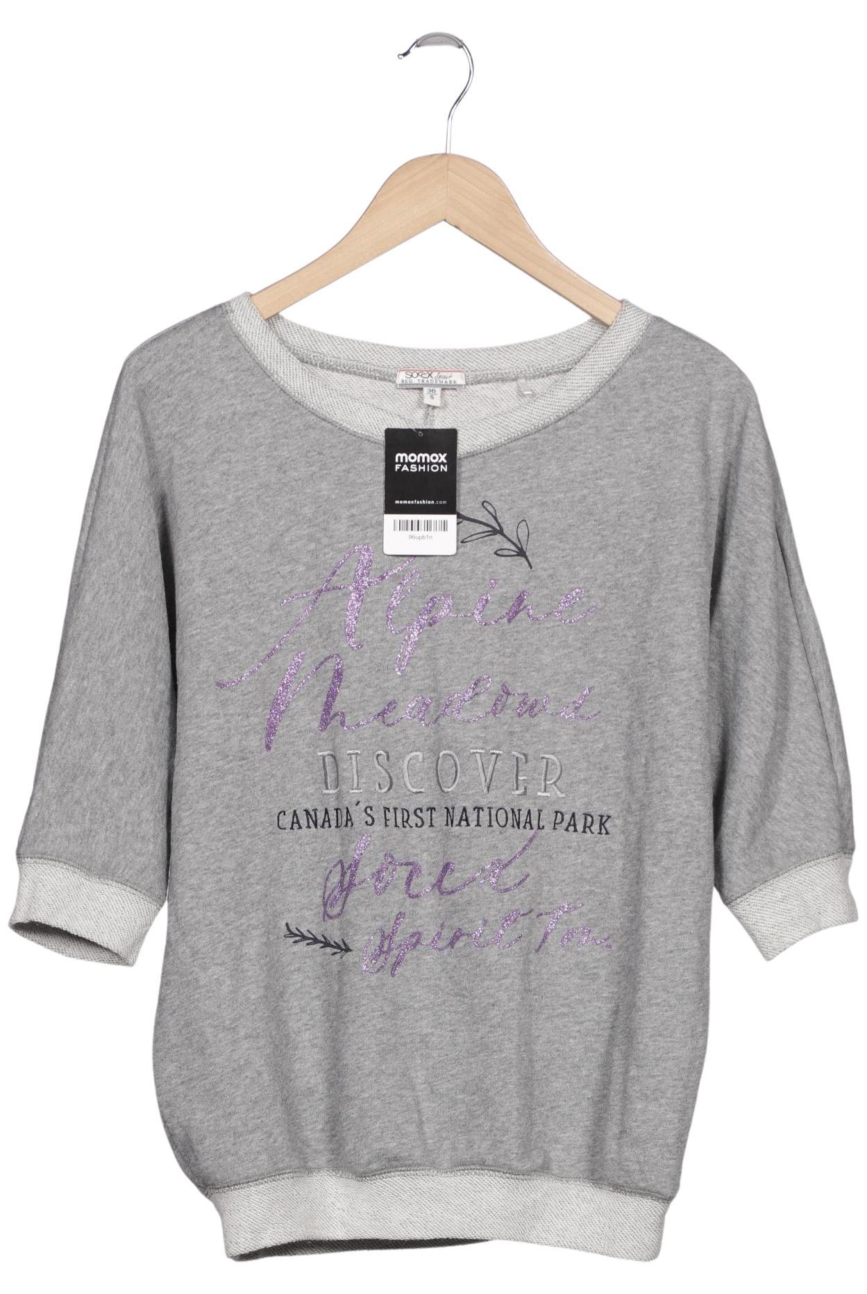

Soccx Damen Sweatshirt, grau, Gr. 36