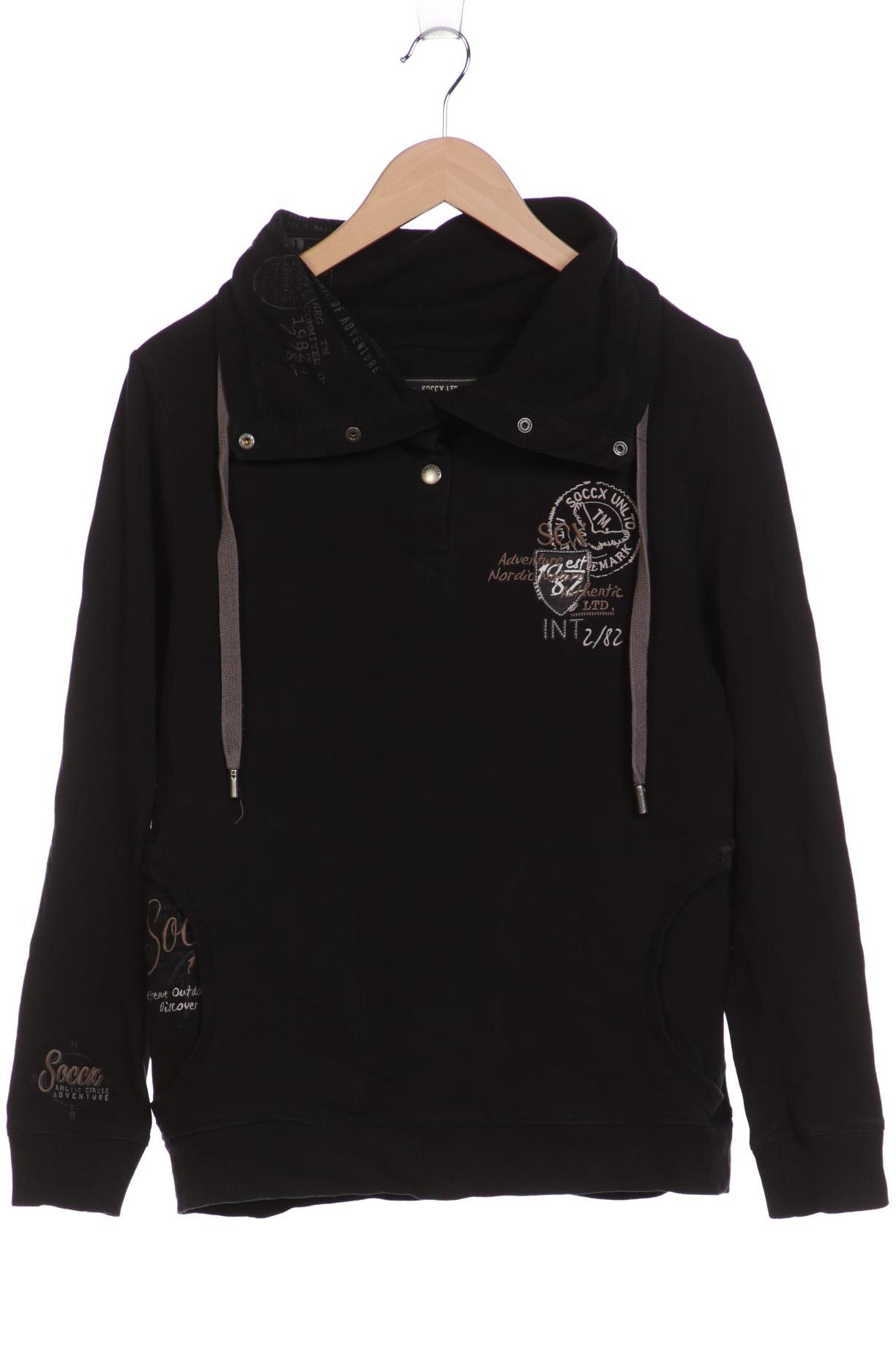 

Soccx Damen Sweatshirt, schwarz, Gr. 38