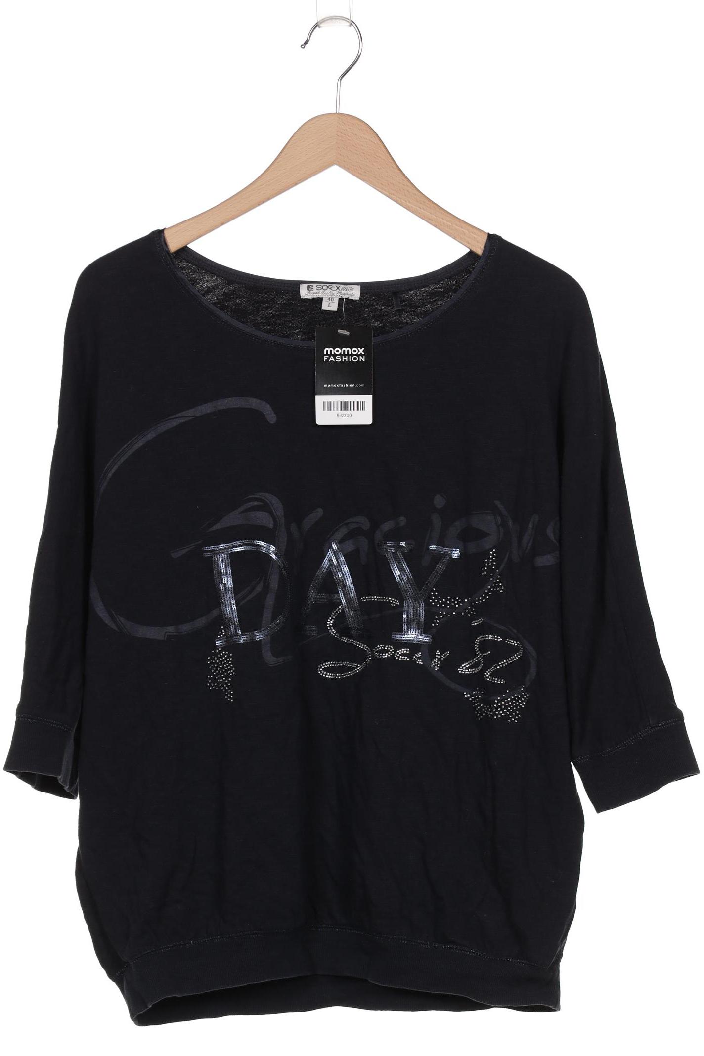

Soccx Damen Sweatshirt, marineblau, Gr. 40