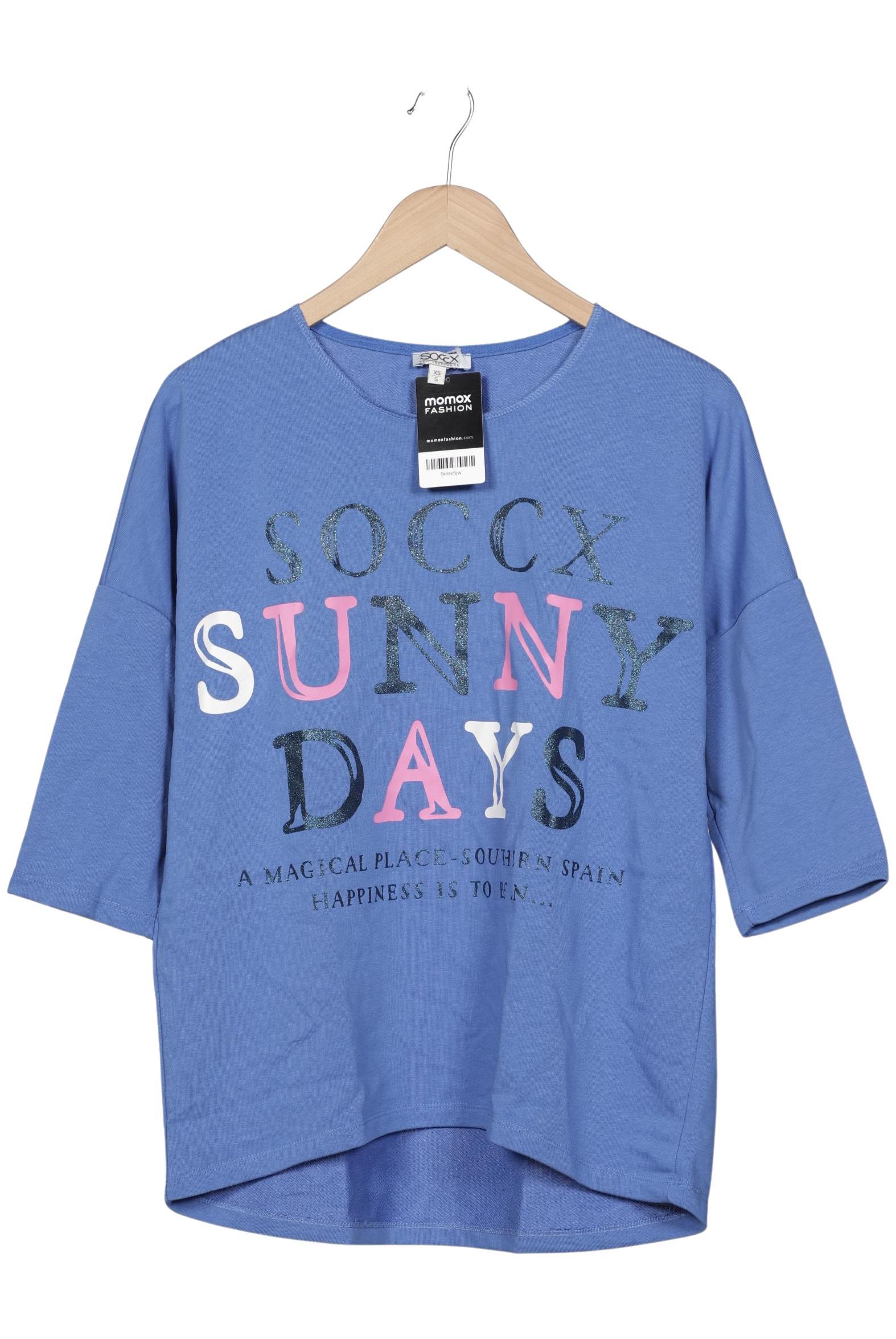 

Soccx Damen Sweatshirt, blau, Gr. 34