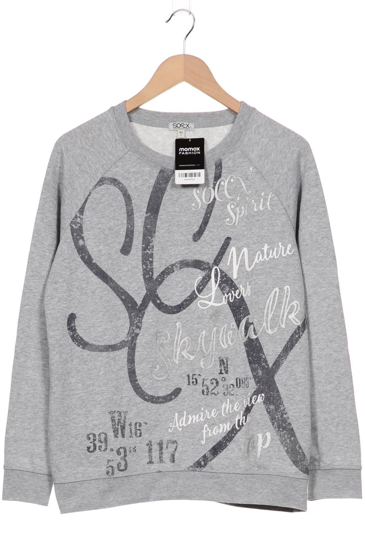 

SOCCX Damen Sweatshirt, grau