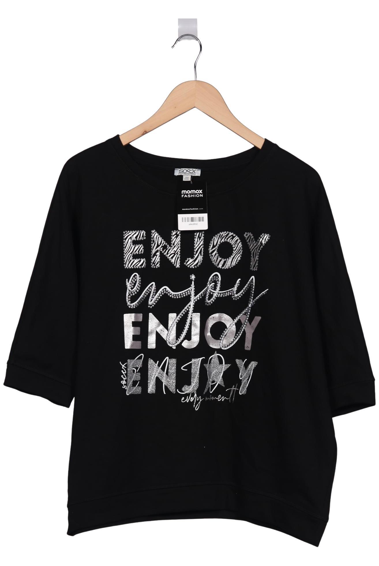 

Soccx Damen Sweatshirt, schwarz, Gr. 44