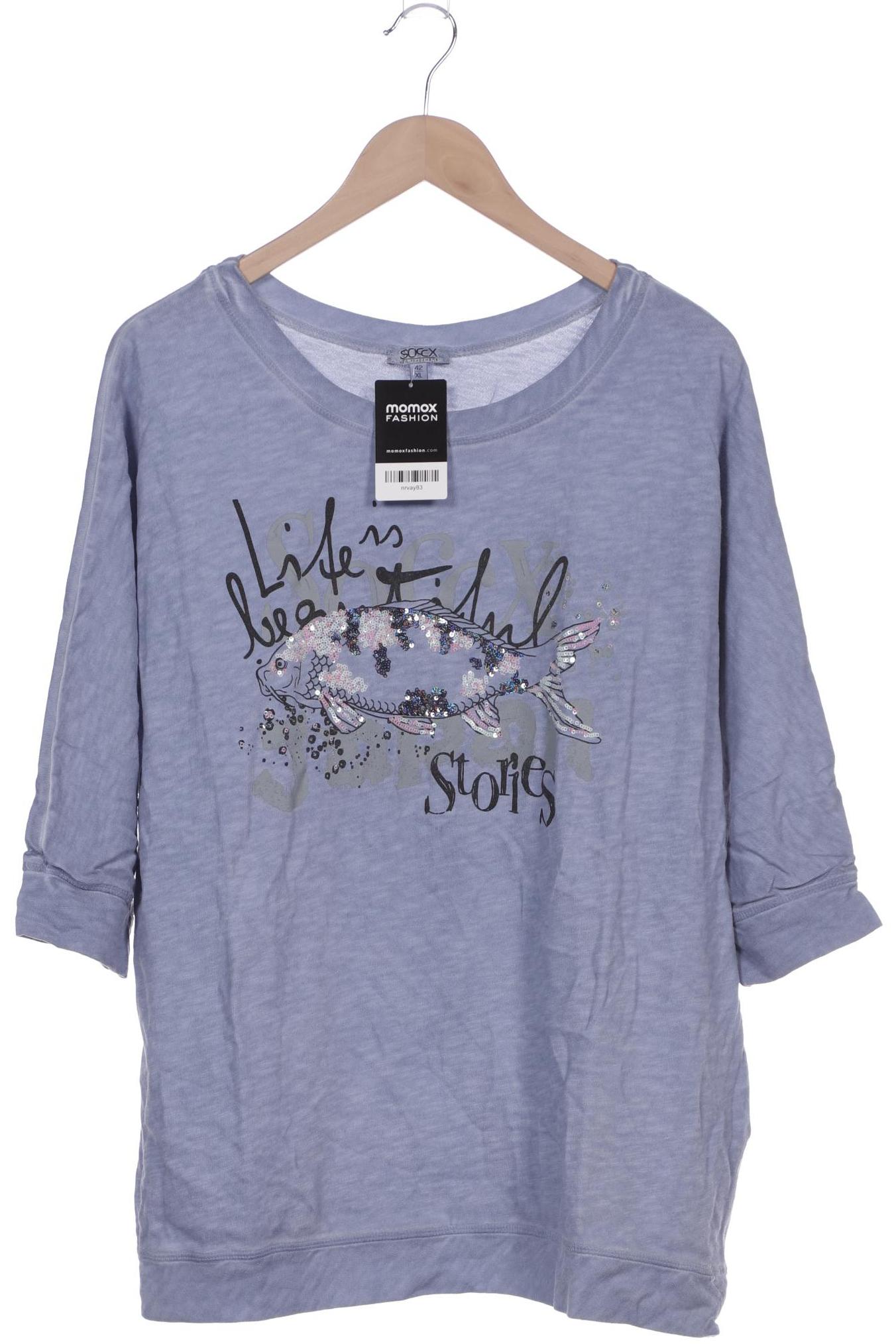 

Soccx Damen Sweatshirt, blau, Gr. 42