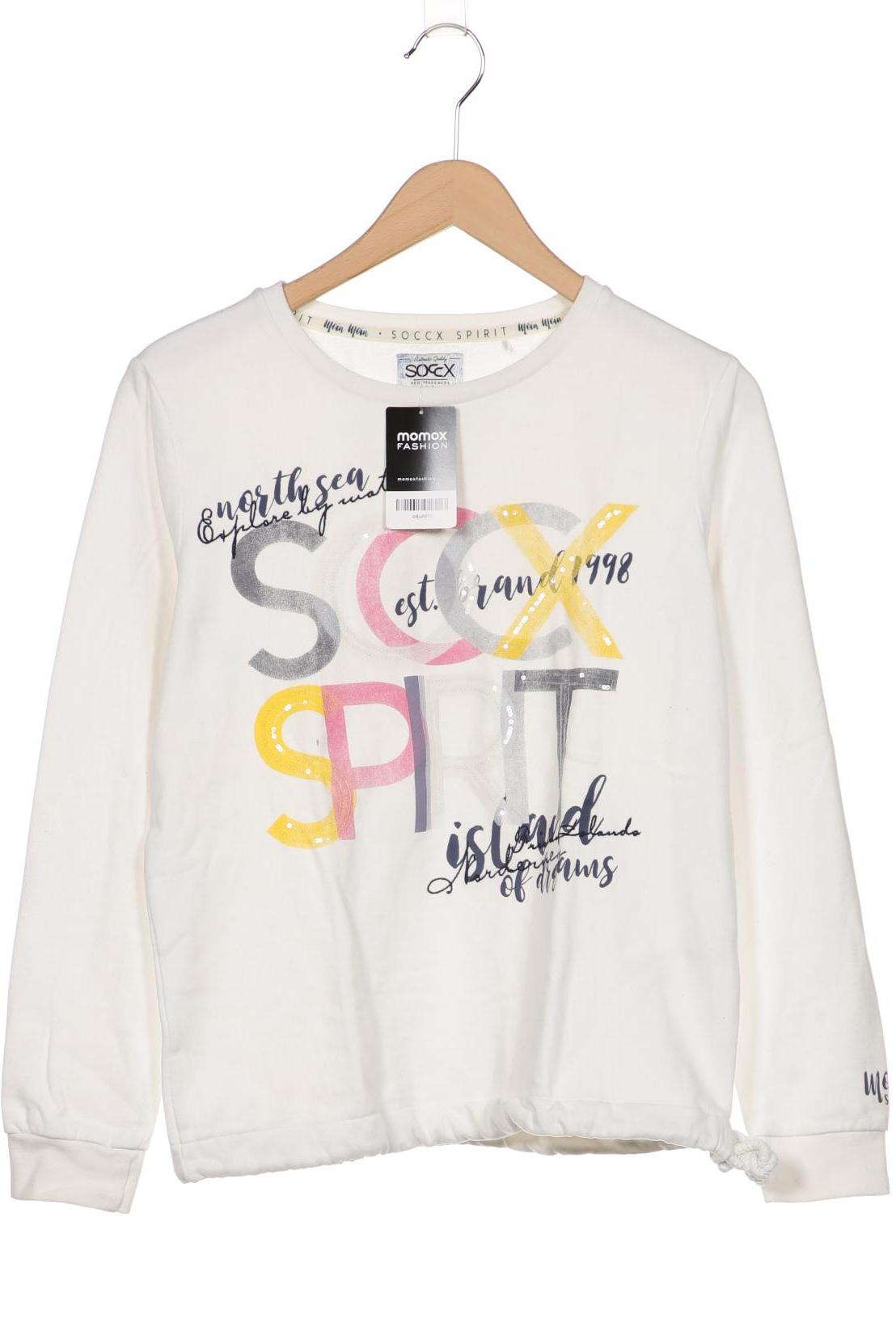 

Soccx Damen Sweatshirt, weiß, Gr. 36
