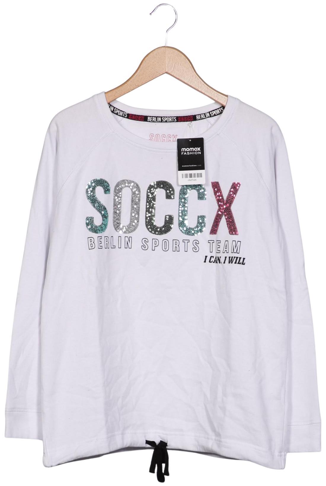 

Soccx Damen Sweatshirt, weiß, Gr. 40