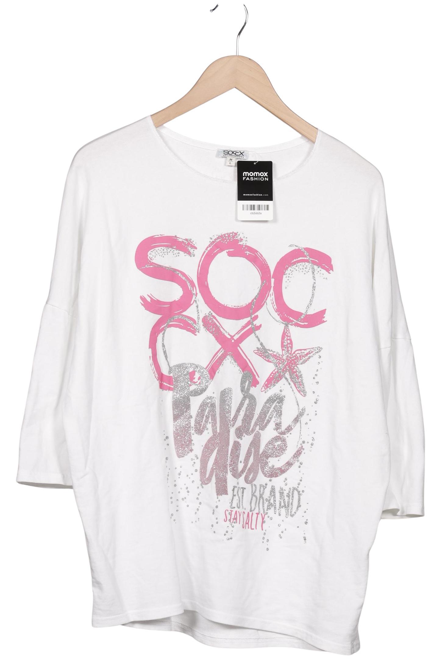 

Soccx Damen Sweatshirt, weiß, Gr. 38