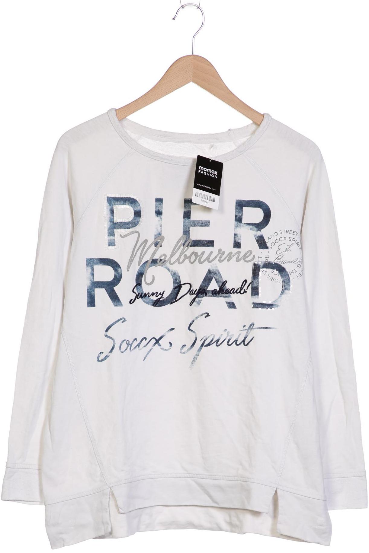 

Soccx Damen Sweatshirt, weiß, Gr. 42