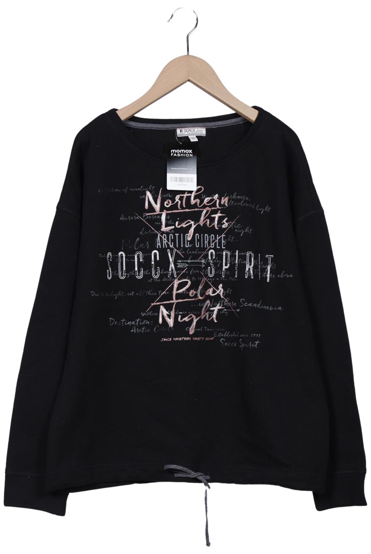 

Soccx Damen Sweatshirt, schwarz, Gr. 38