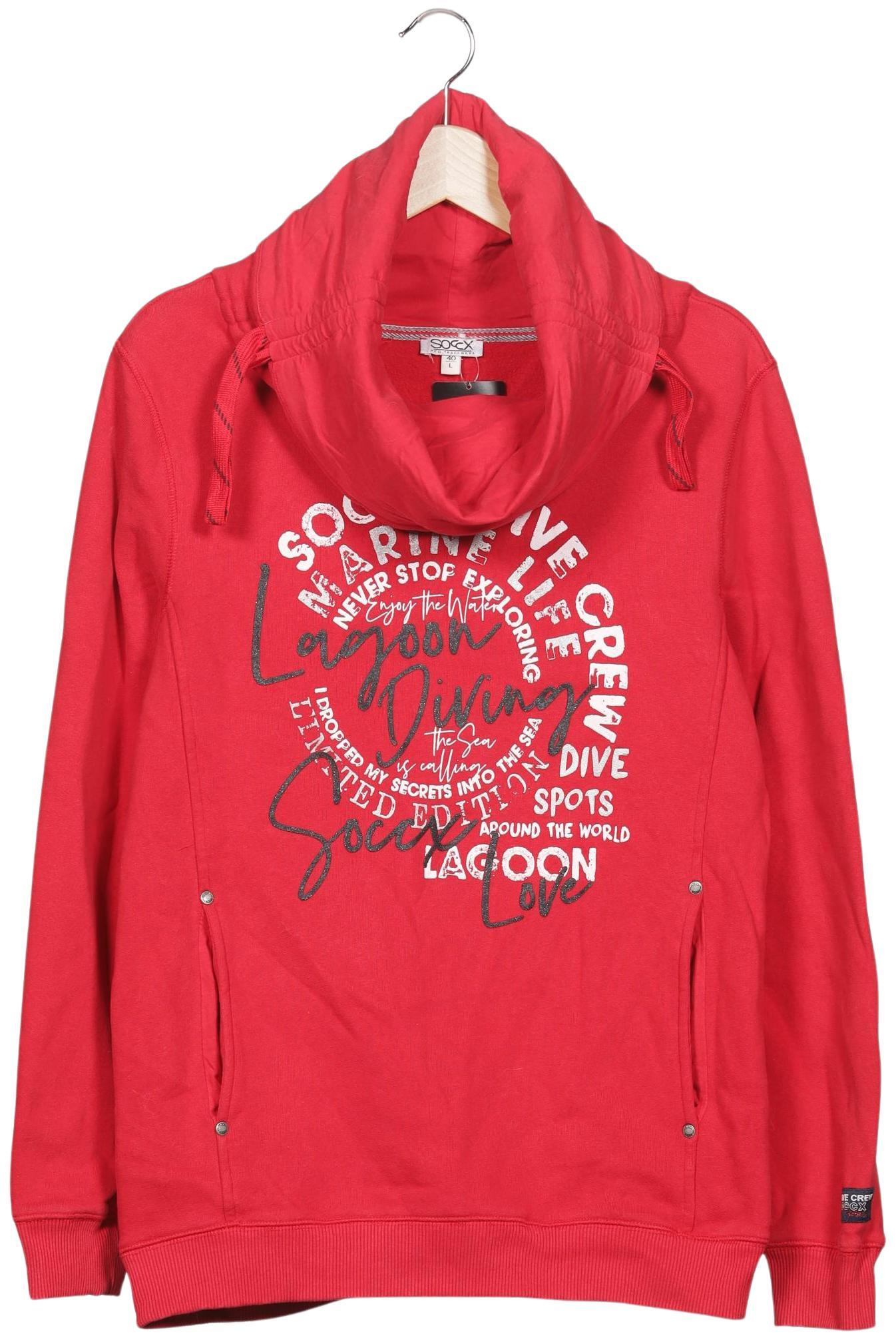 

Soccx Damen Sweatshirt, rot, Gr. 40