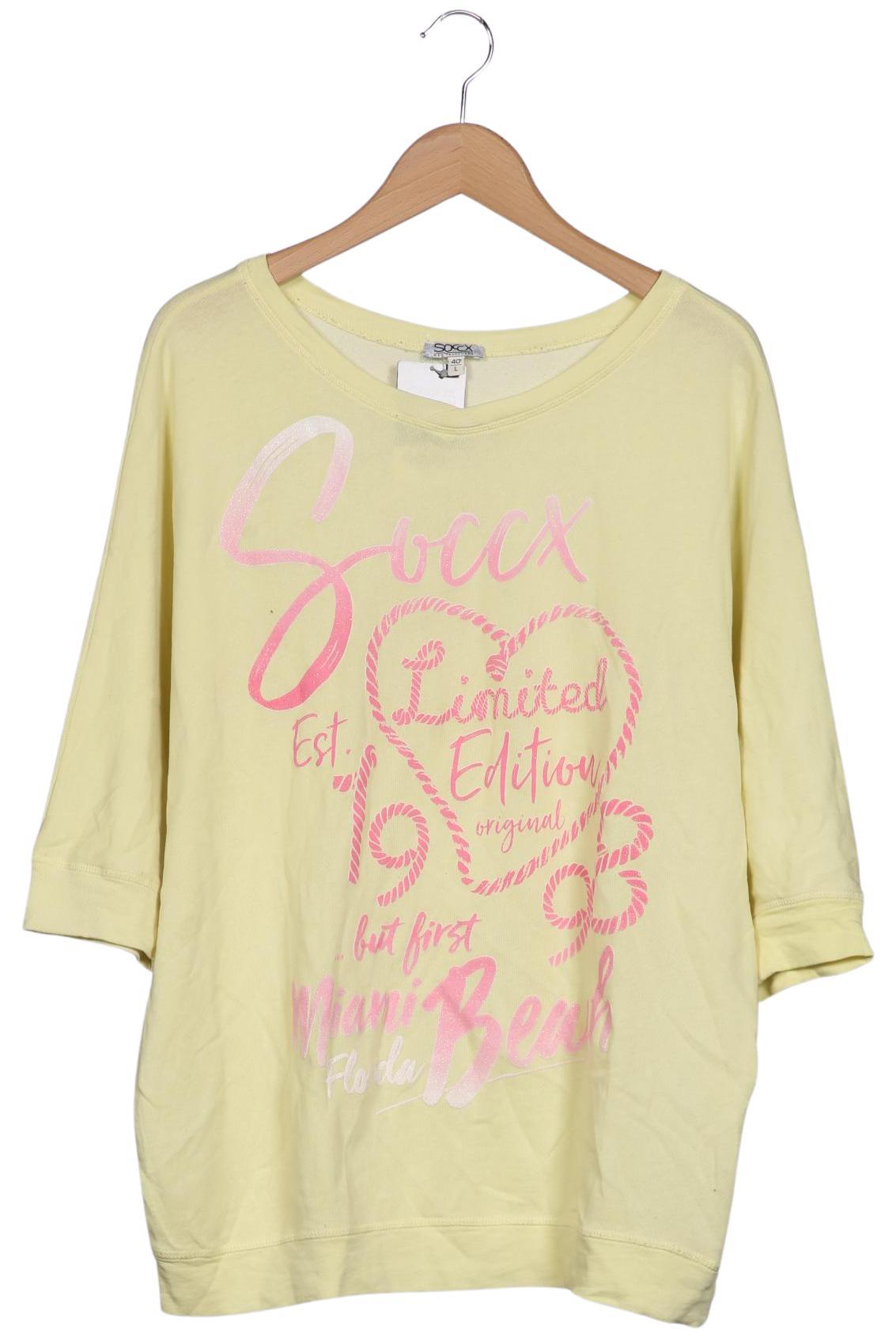 

Soccx Damen Sweatshirt, gelb, Gr. 40